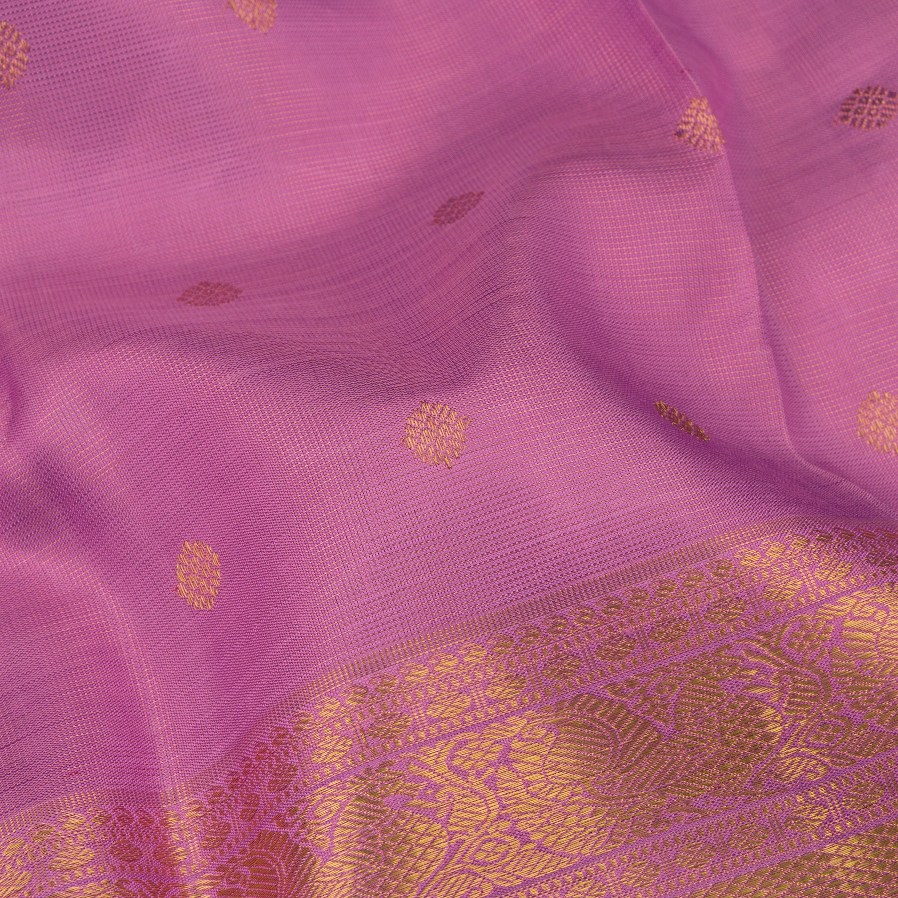 Kanakavalli Kanjivaram Silk Sari 22-110-HS001-07600 - Fabric View