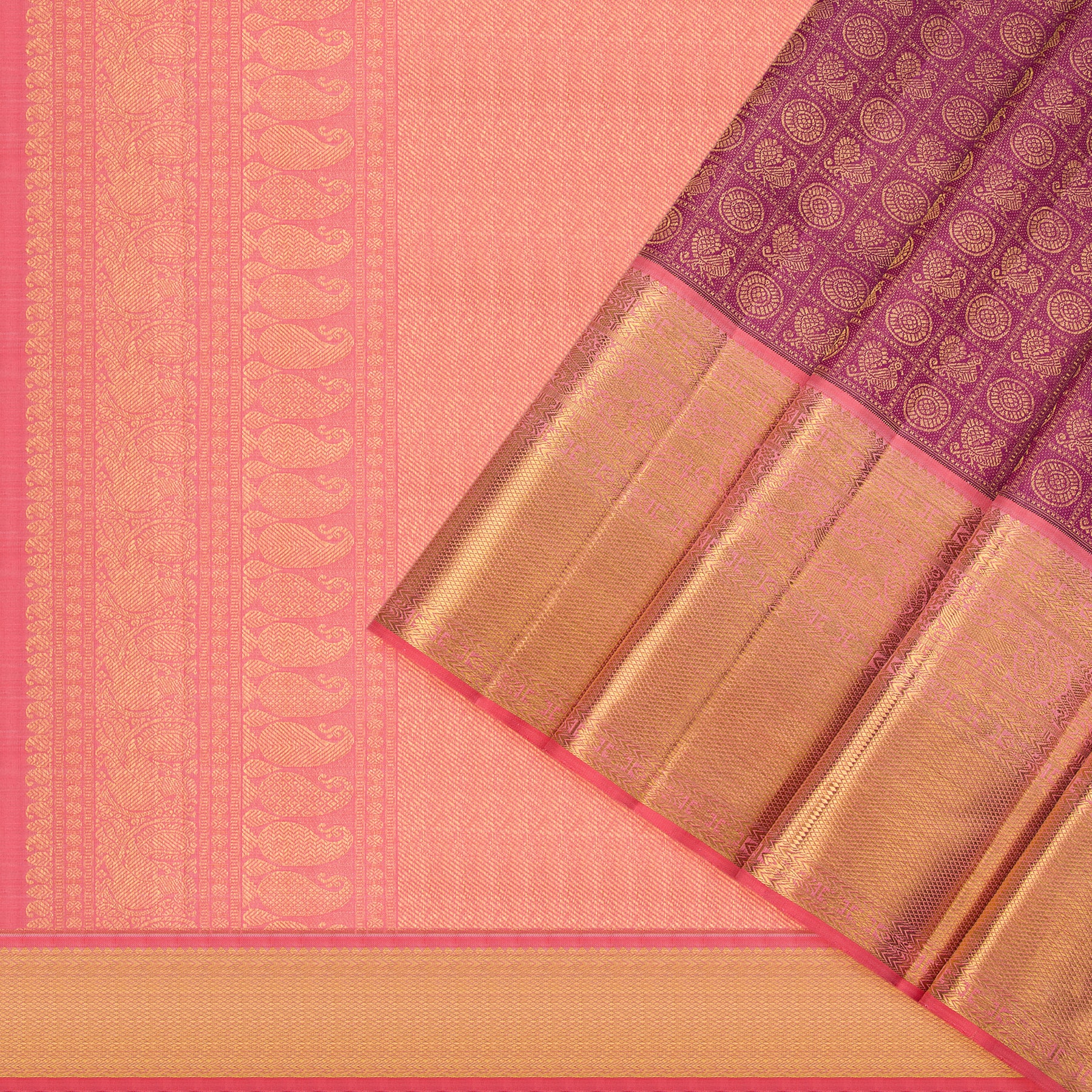 Kanakavalli Kanjivaram Silk Sari 22-110-HS001-07910 - Cover View