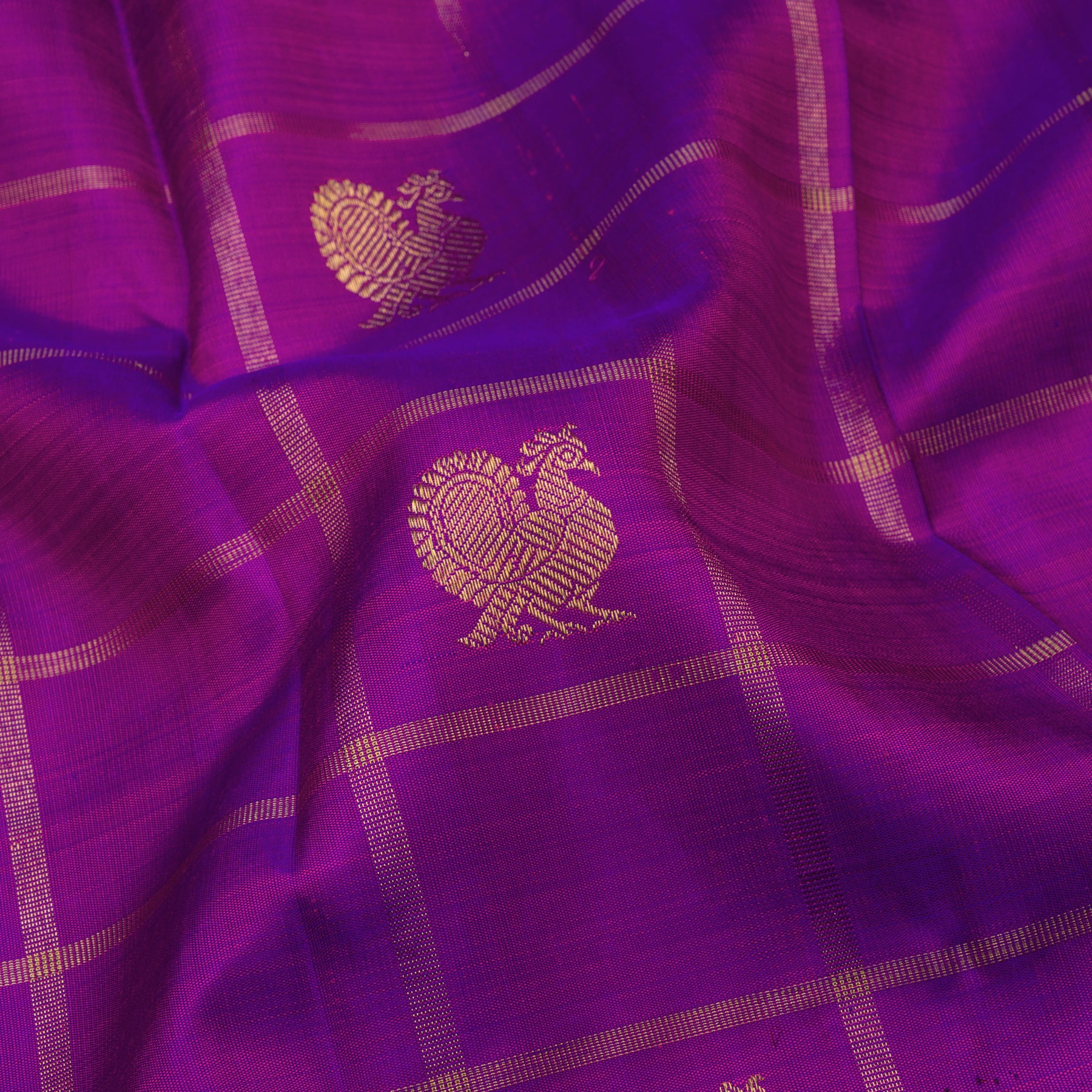 Kanakavalli Kanjivaram Silk Sari 22-110-HS001-08525 - Fabric View