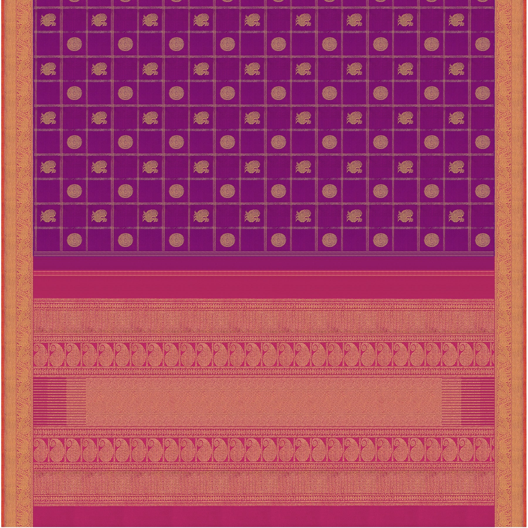 Kanakavalli Kanjivaram Silk Sari 22-110-HS001-08525 - Full View