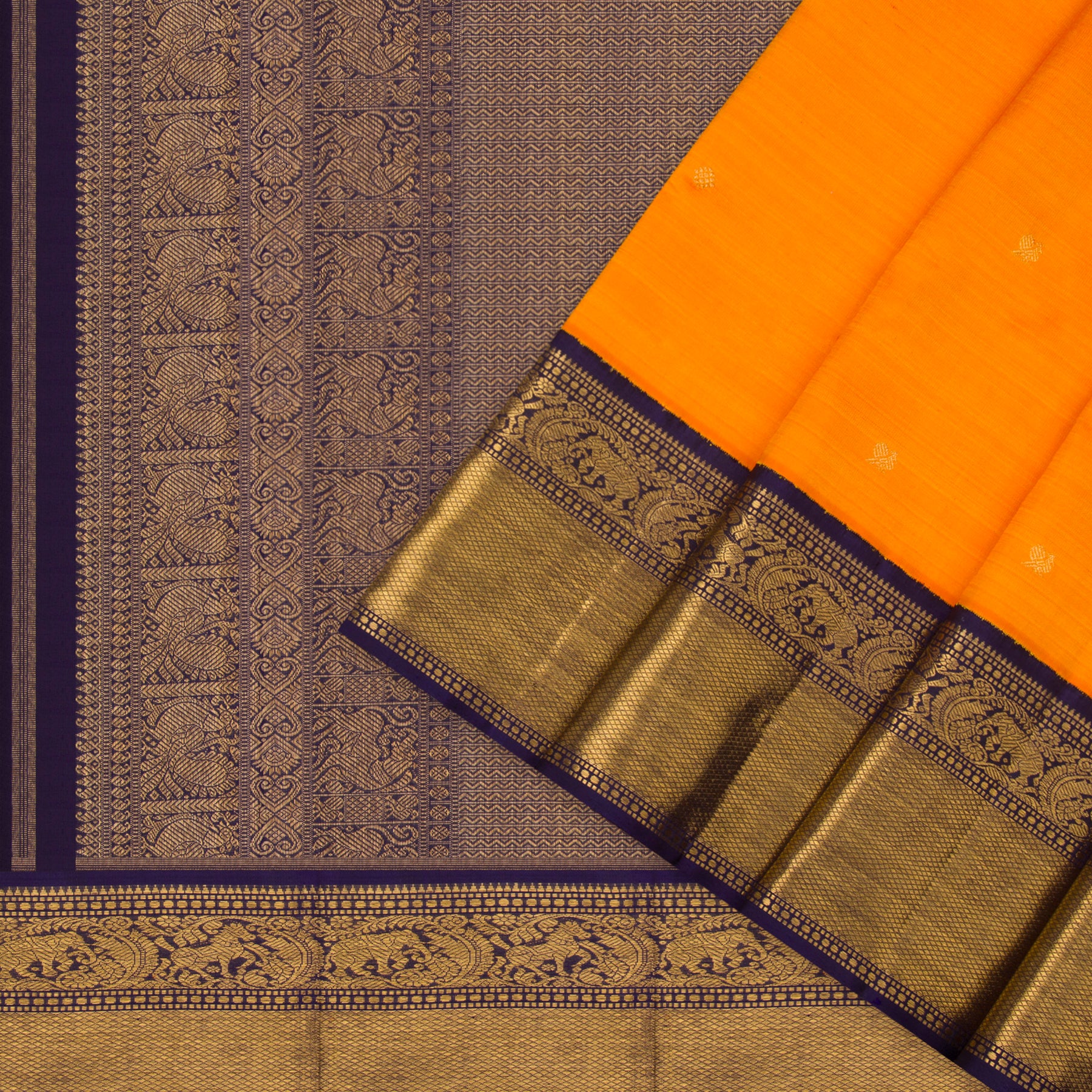 Kanakavalli Kanjivaram Silk Sari 22-110-HS001-08550 - Cover View