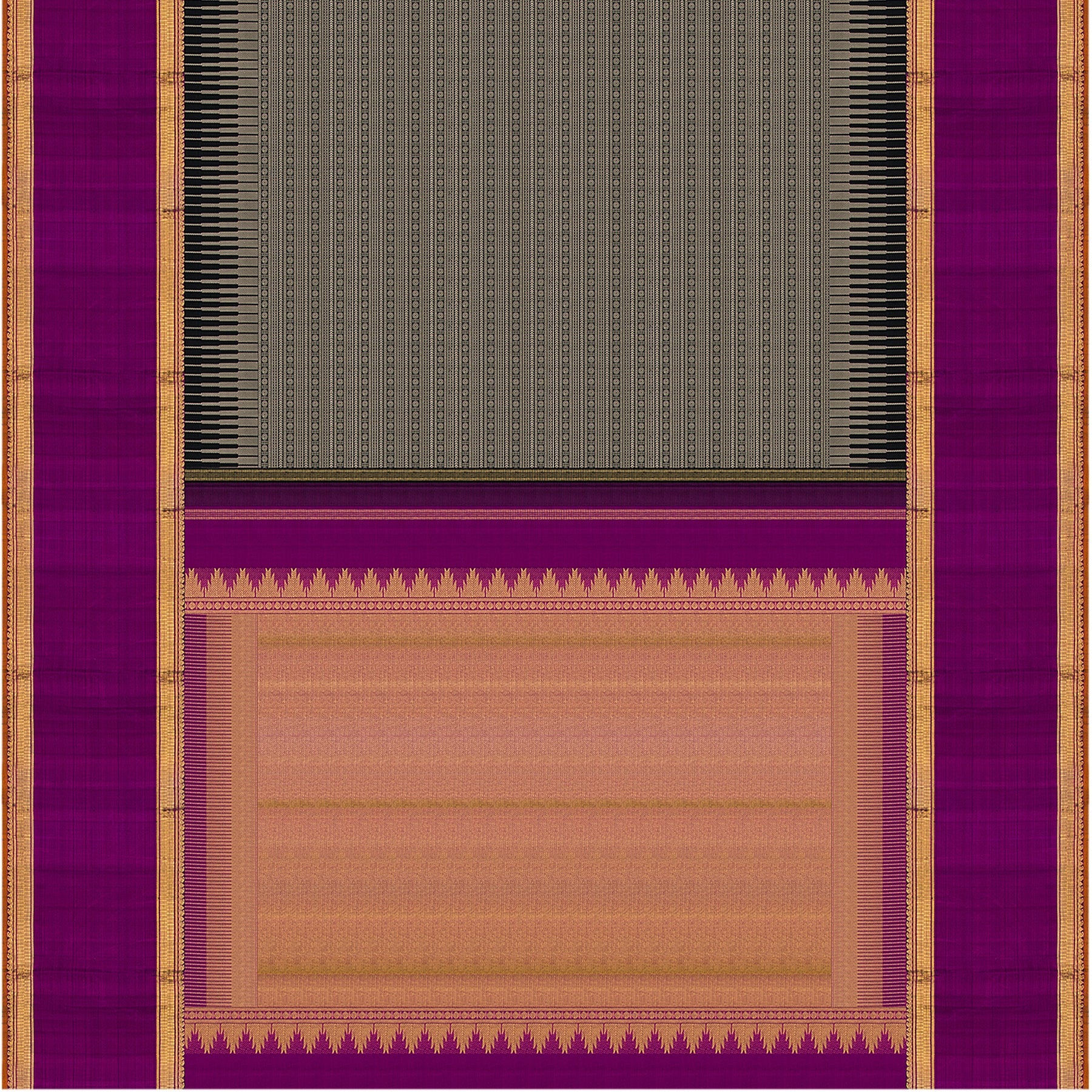 Kanakavalli Kanjivaram Silk Sari 22-110-HS001-08556 - Full View