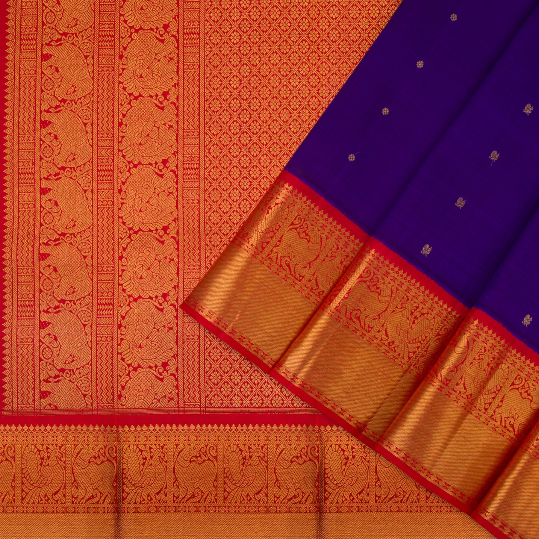 Kanakavalli Kanjivaram Silk Sari 22-110-HS001-08895 - Cover View