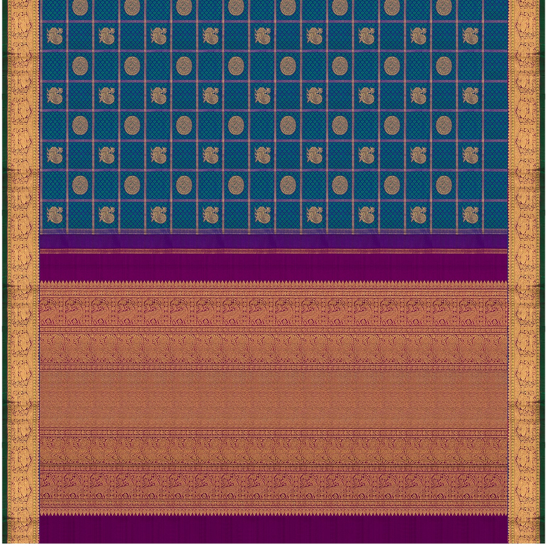 Kanakavalli Kanjivaram Silk Sari 22-110-HS001-08903 - Full View