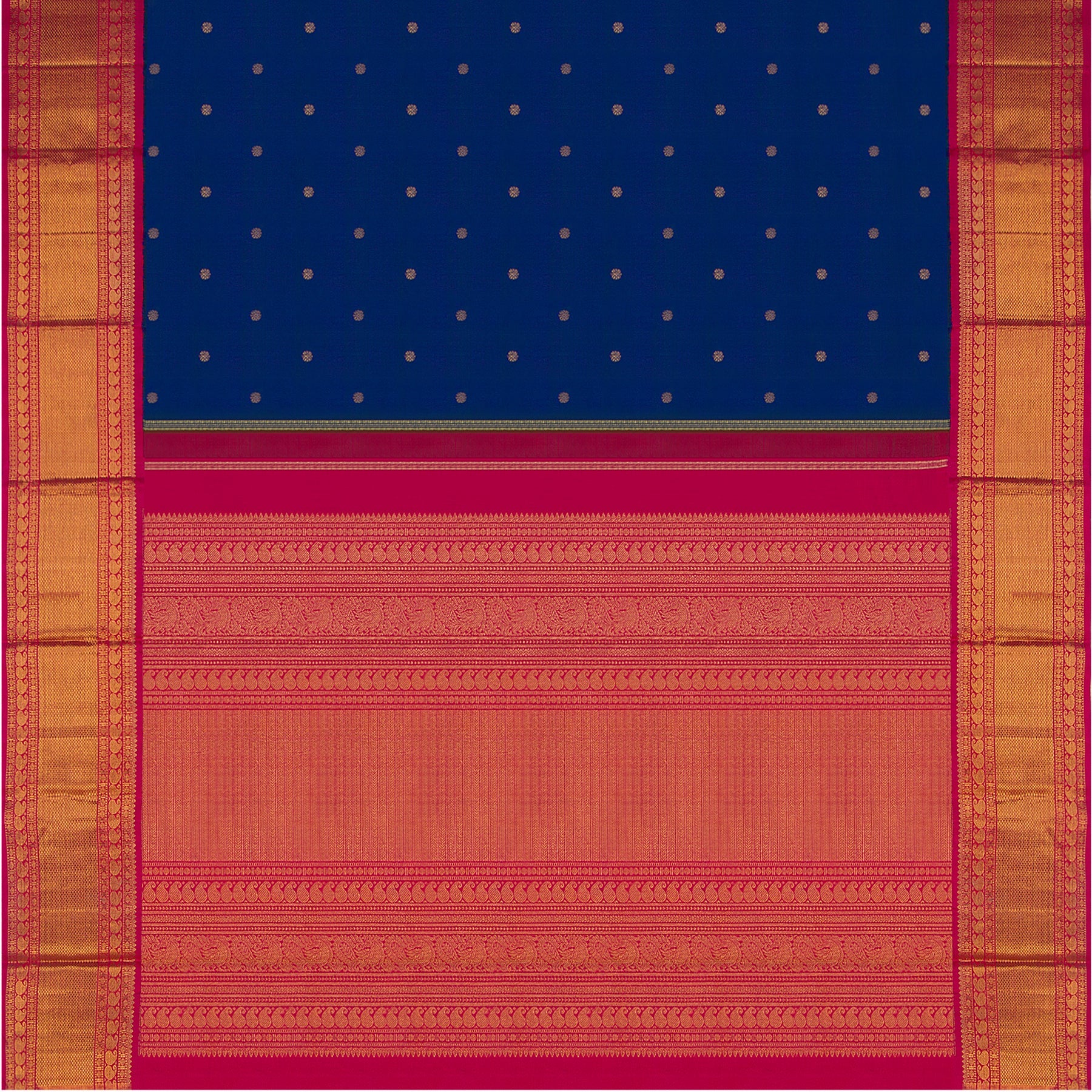 Kanakavalli Kanjivaram Silk Sari 22-110-HS001-08909 - Full View