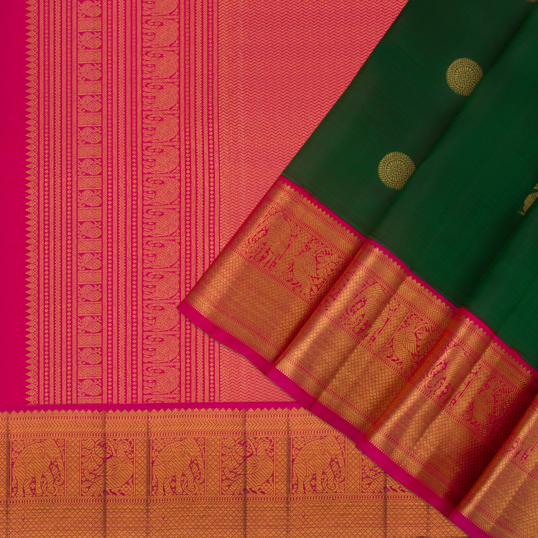 Kanakavalli Kanjivaram Silk Sari 22-110-HS001-09463 - Cover View