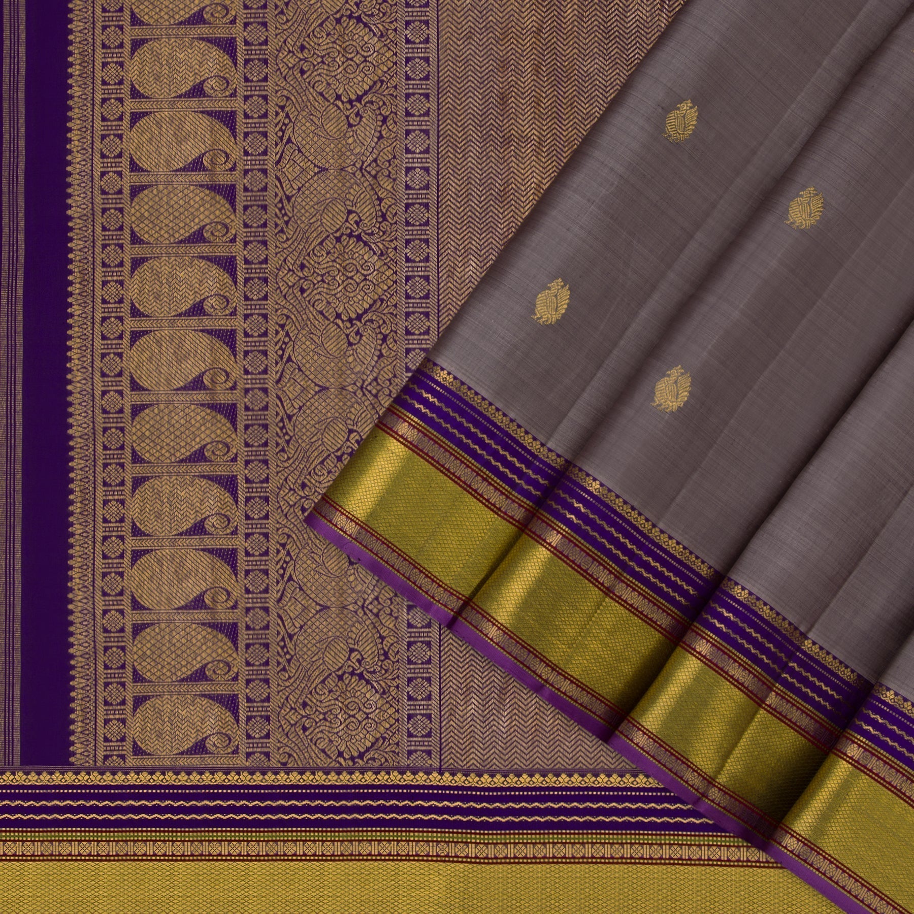 Kanakavalli Kanjivaram Silk Sari 22-110-HS001-09468 - Cover View
