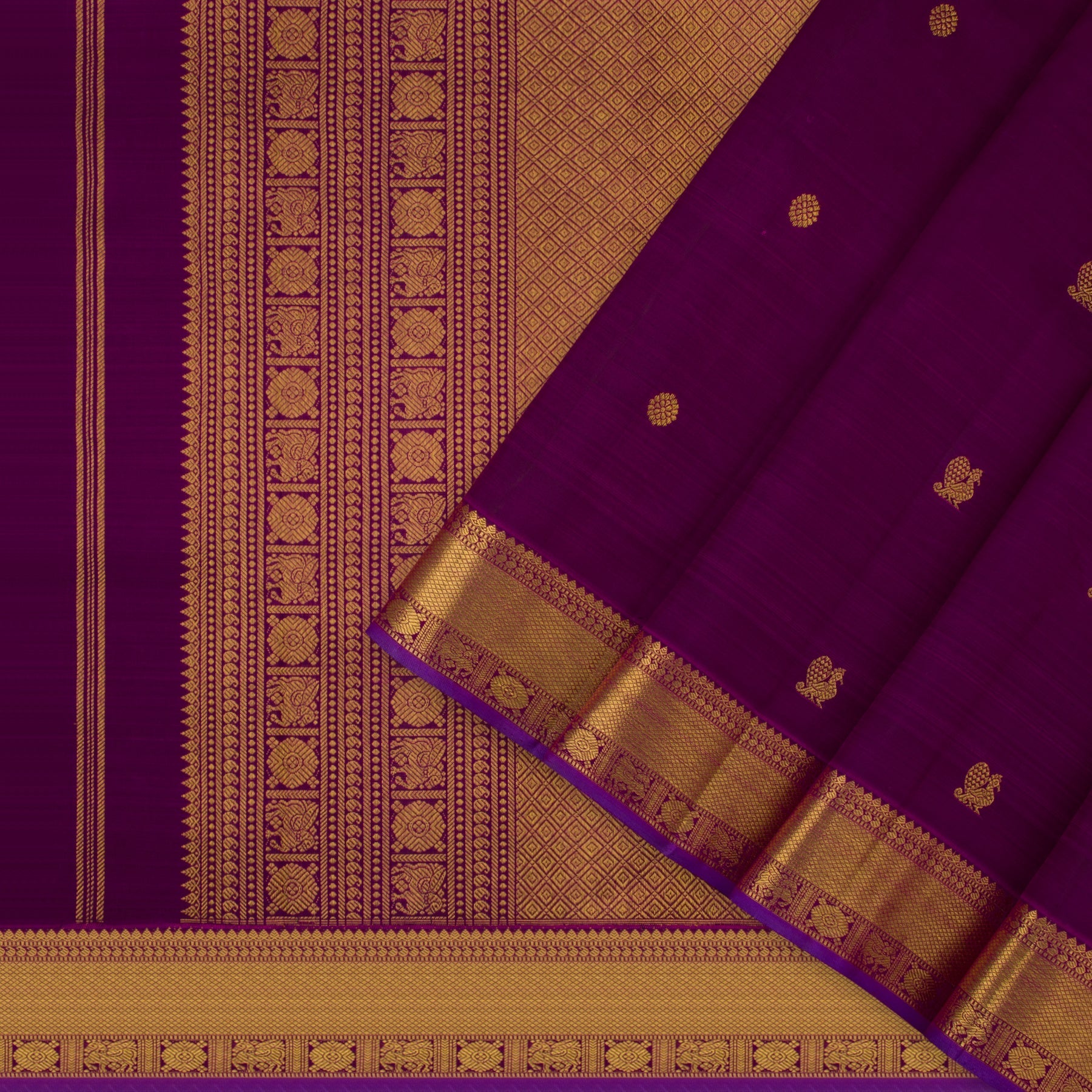 Kanakavalli Kanjivaram Silk Sari 22-110-HS001-09478 - Cover View
