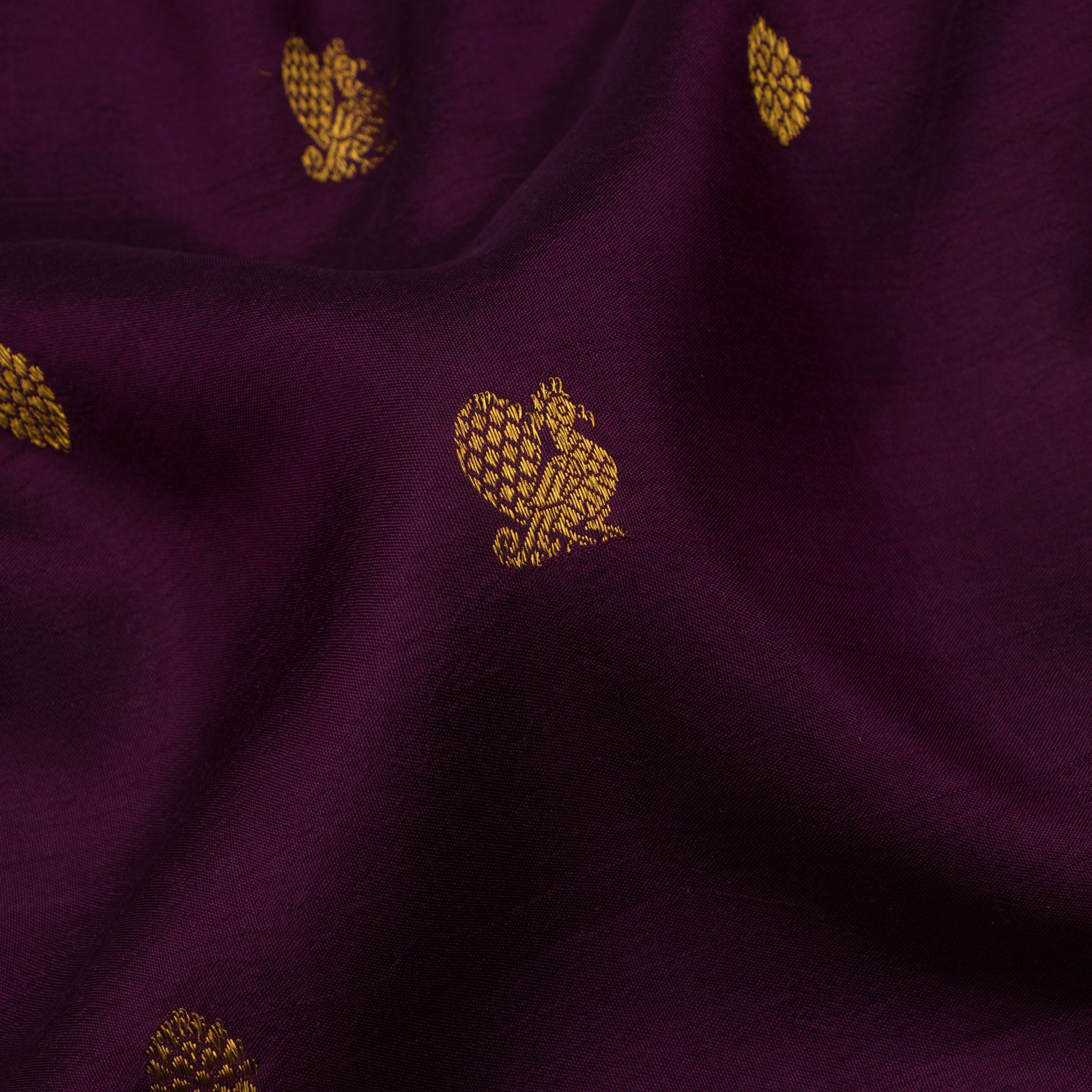 Kanakavalli Kanjivaram Silk Sari 22-110-HS001-09478 - Fabric View