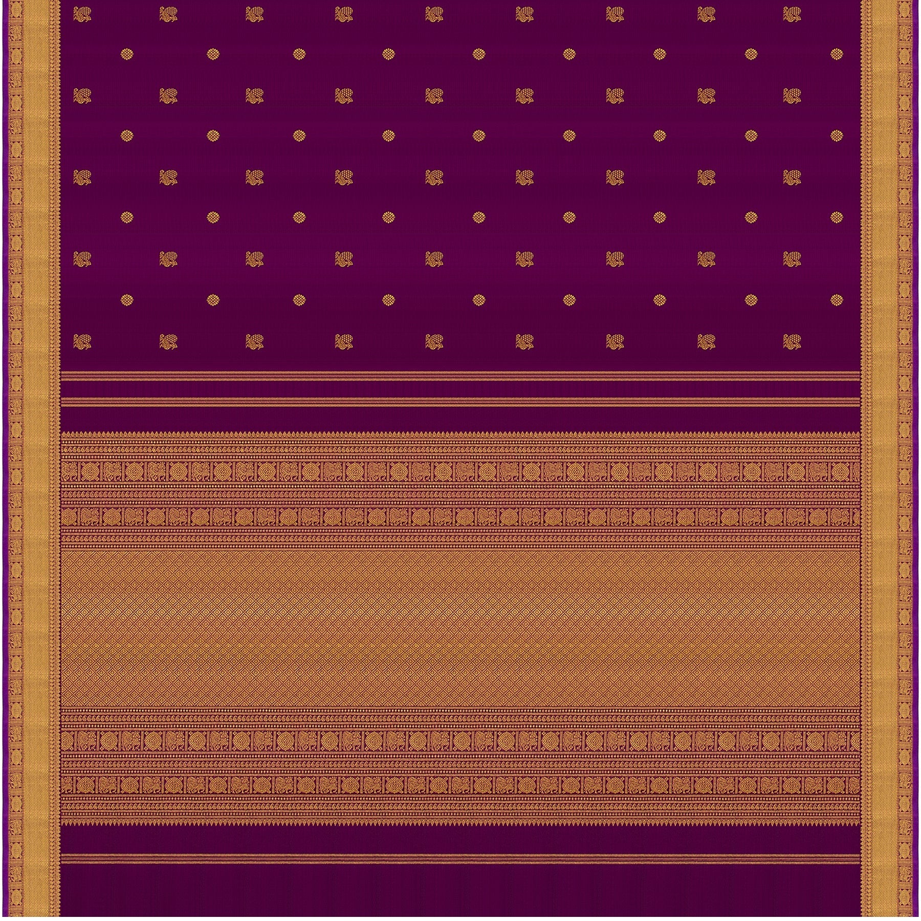 Kanakavalli Kanjivaram Silk Sari 22-110-HS001-09478 - Full View