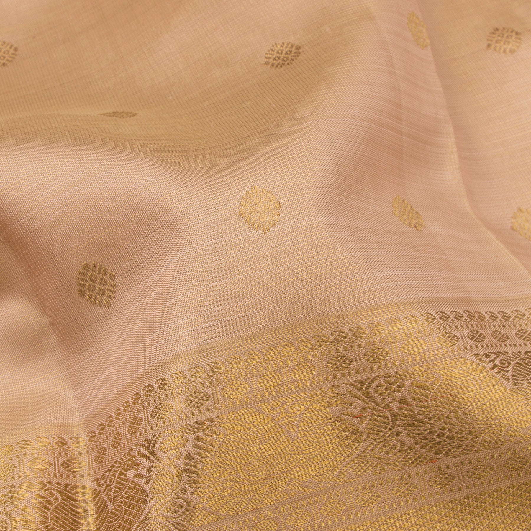 Kanakavalli Kanjivaram Silk Sari 22-110-HS001-09498 - Fabric View
