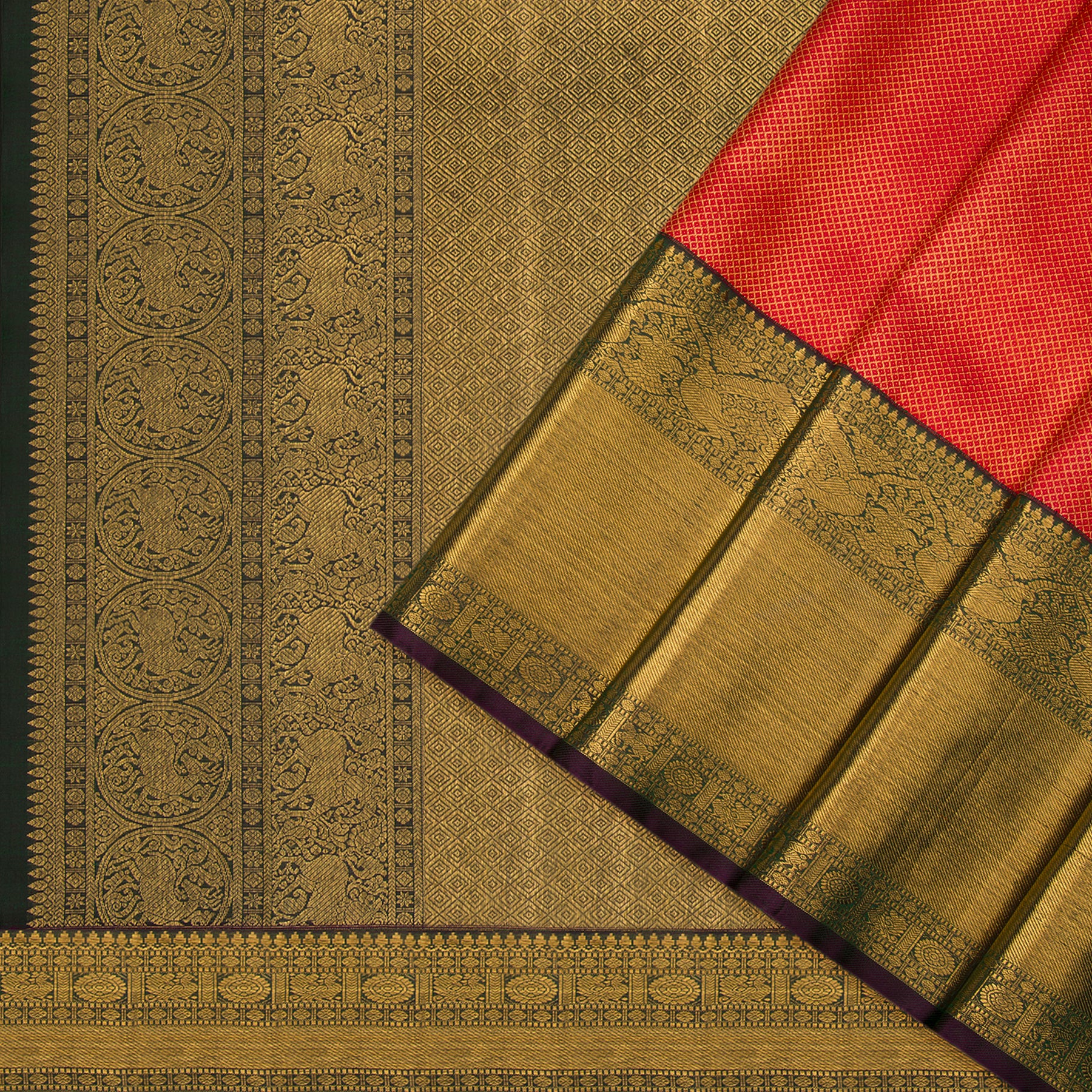 Kanakavalli Kanjivaram Silk Sari 22-110-HS001-09545 - Cover View