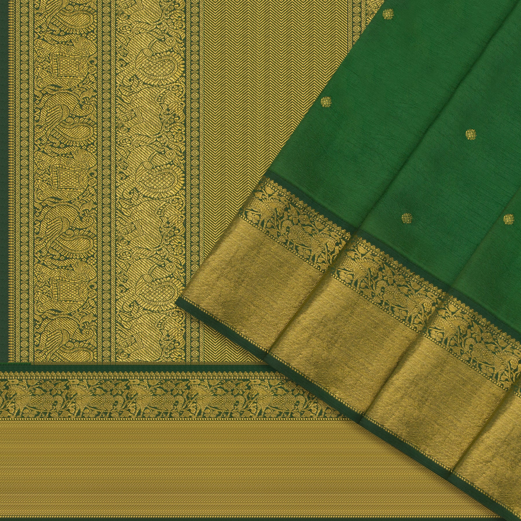 Kanakavalli Kanjivaram Silk Sari 22-110-HS001-10557 - Cover View