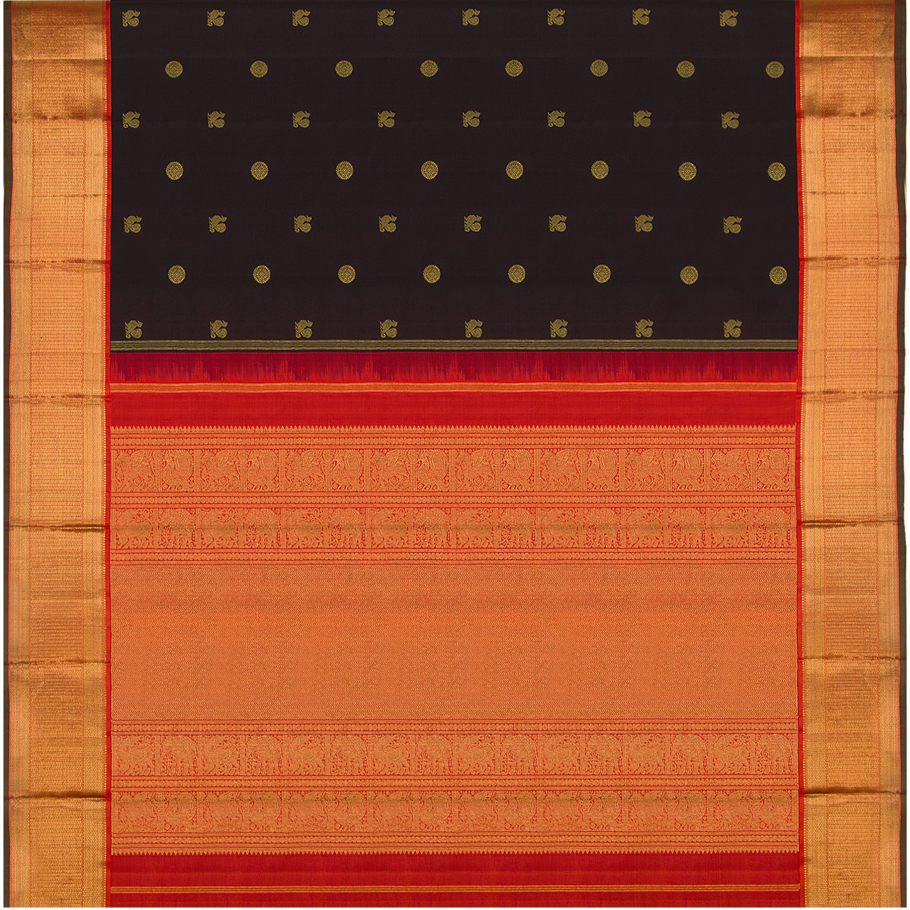 Kanakavalli Kanjivaram Silk Sari 22-110-HS001-10981 - Full View