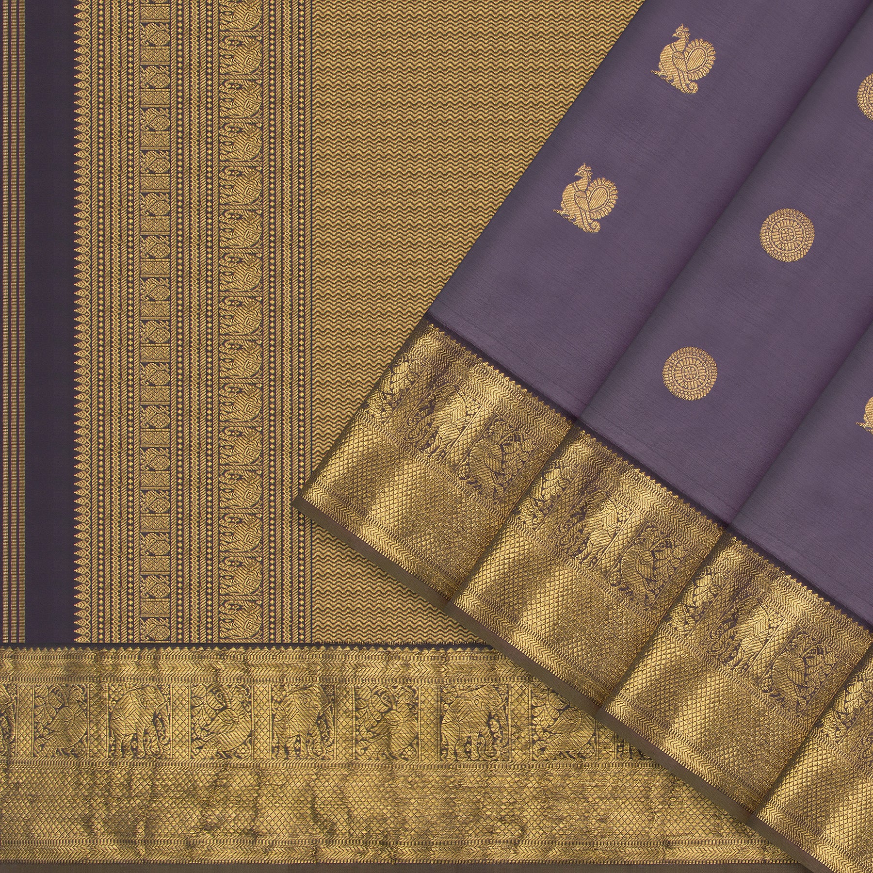 Kanakavalli Kanjivaram Silk Sari 22-110-HS001-11048 - Cover View