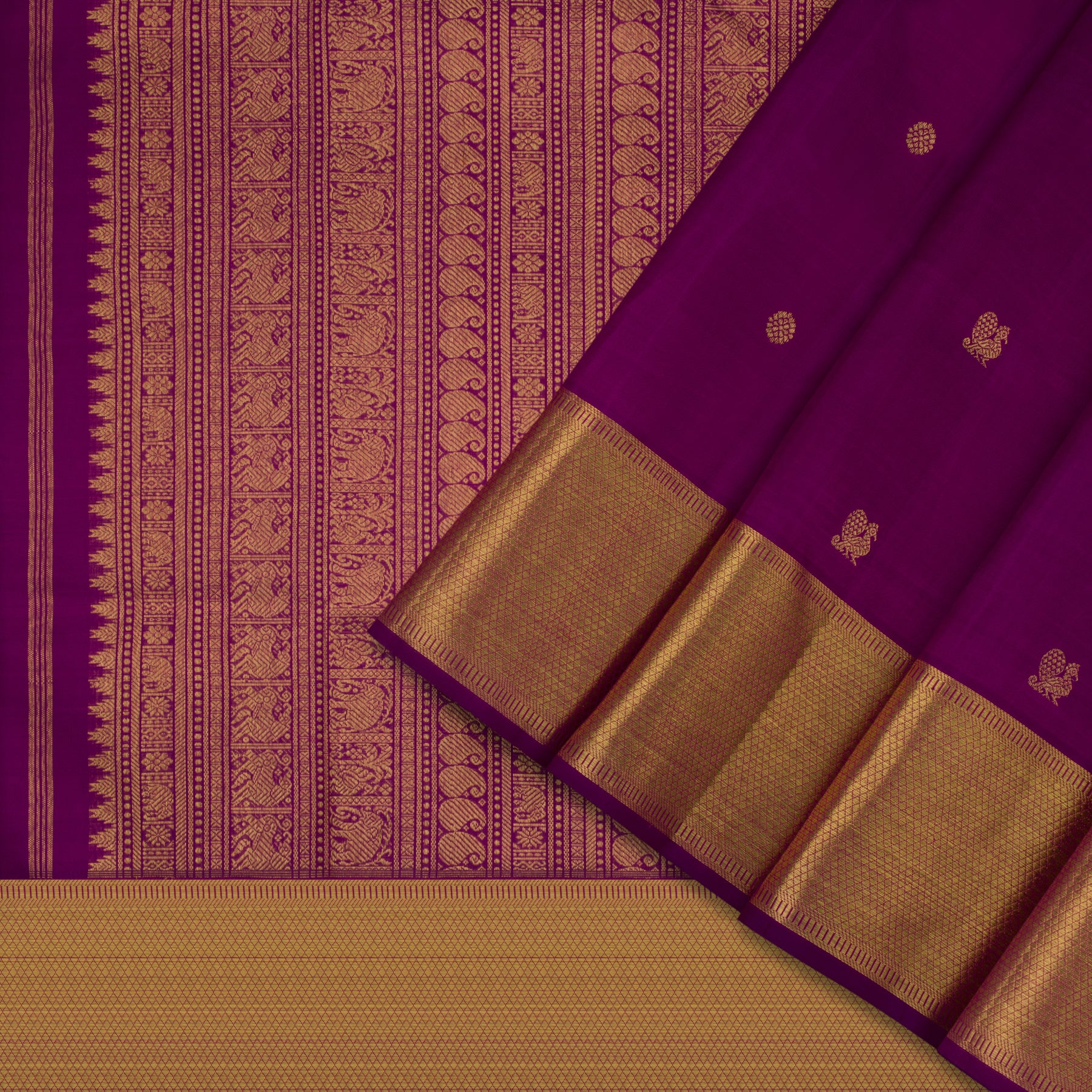 Kanakavalli Kanjivaram Silk Sari 22-110-HS001-11076 - Cover View