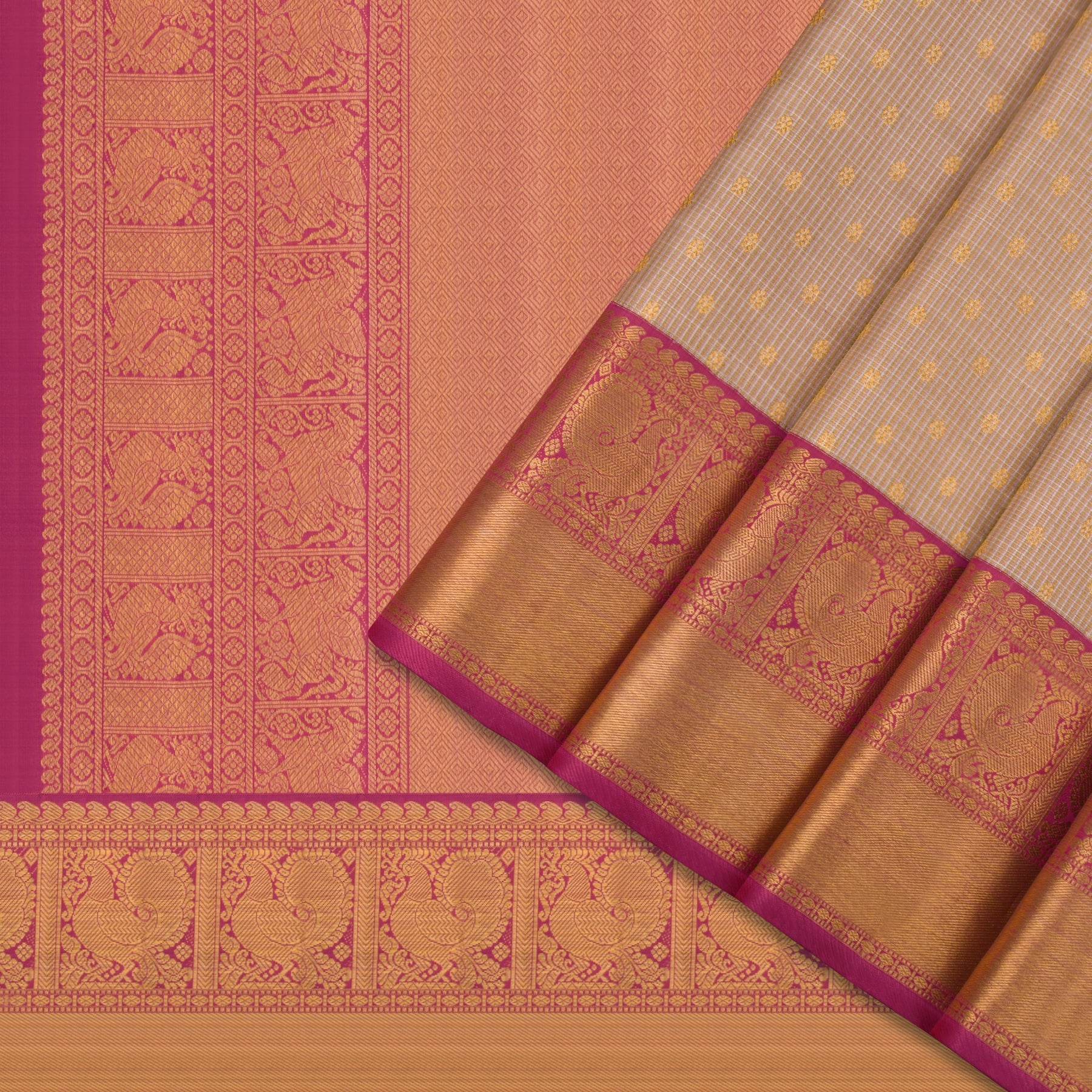 Kanakavalli Kanjivaram Silk Sari 22-110-HS001-12147 - Cover View
