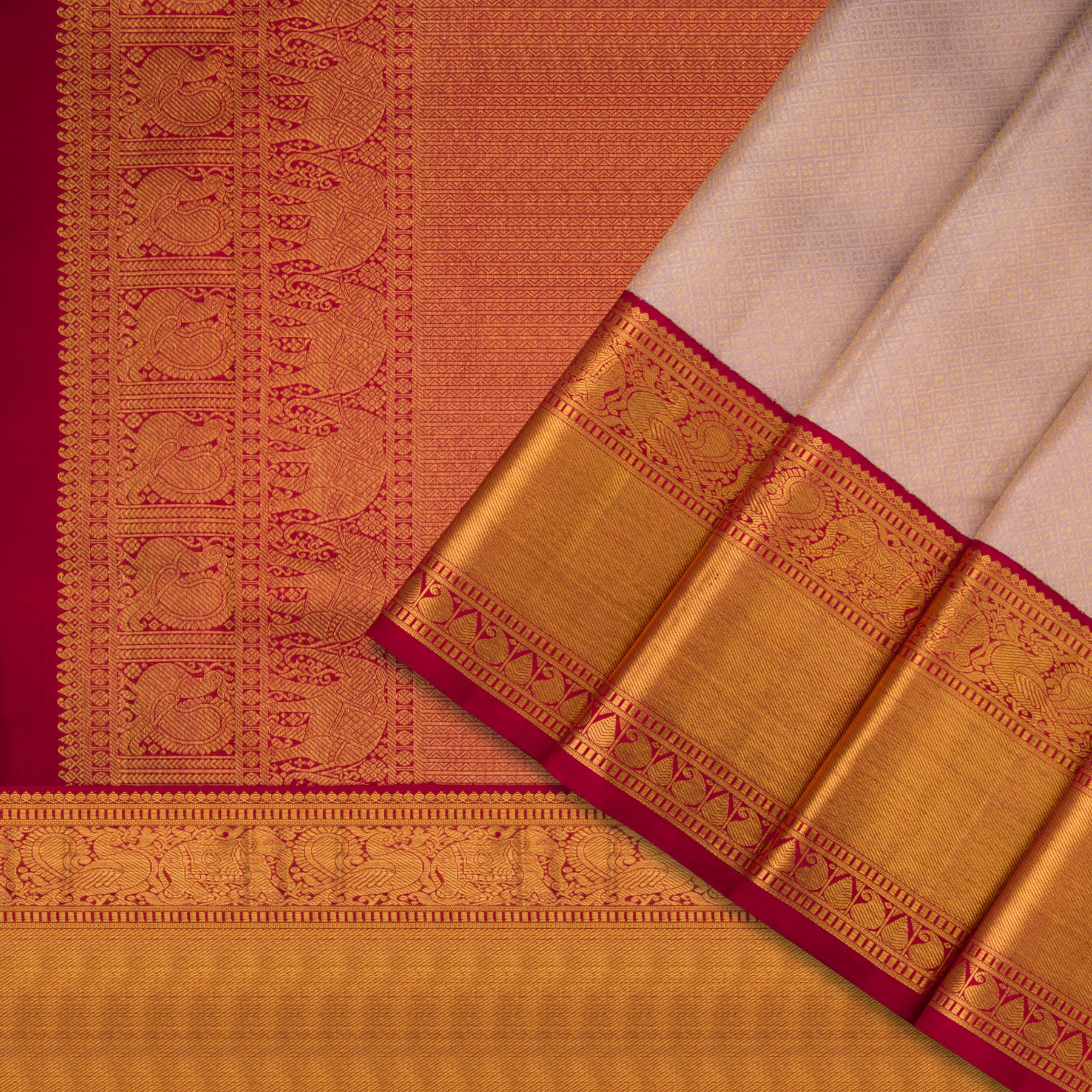 Kanakavalli Kanjivaram Silk Sari 22-110-HS001-12478 - Cover View 