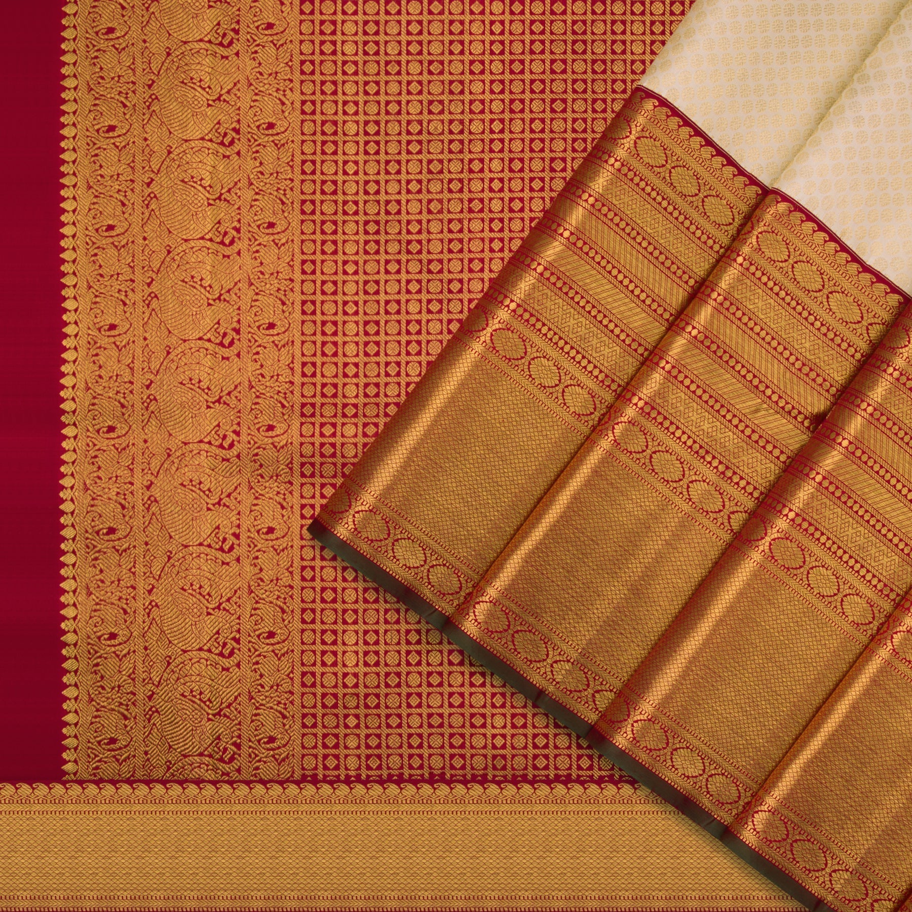 Kanakavalli Kanjivaram Silk Sari 22-110-HS001-12498 - Cover View