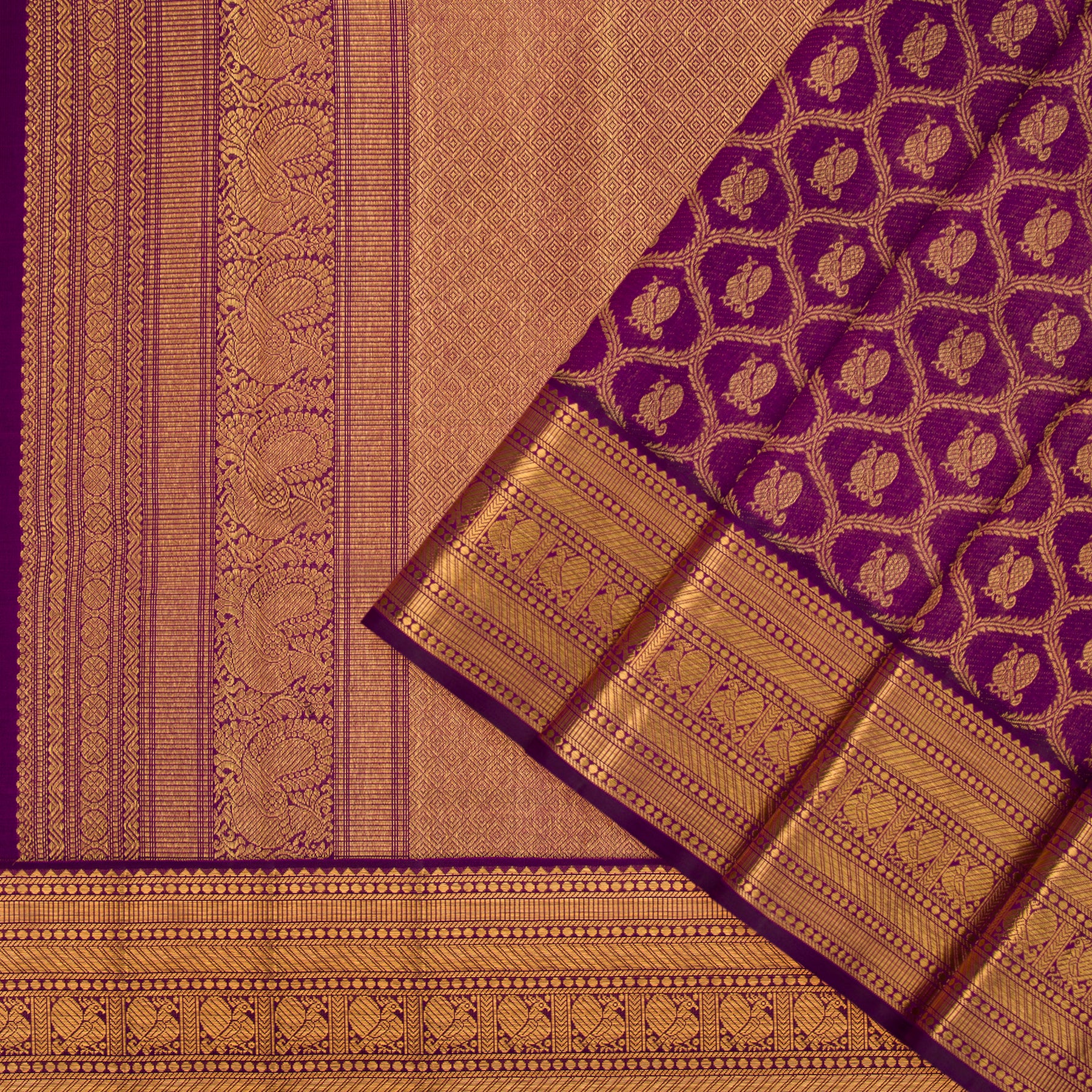 Kanakavalli Kanjivaram Silk Sari 22-110-HS001-12499 - Cover View