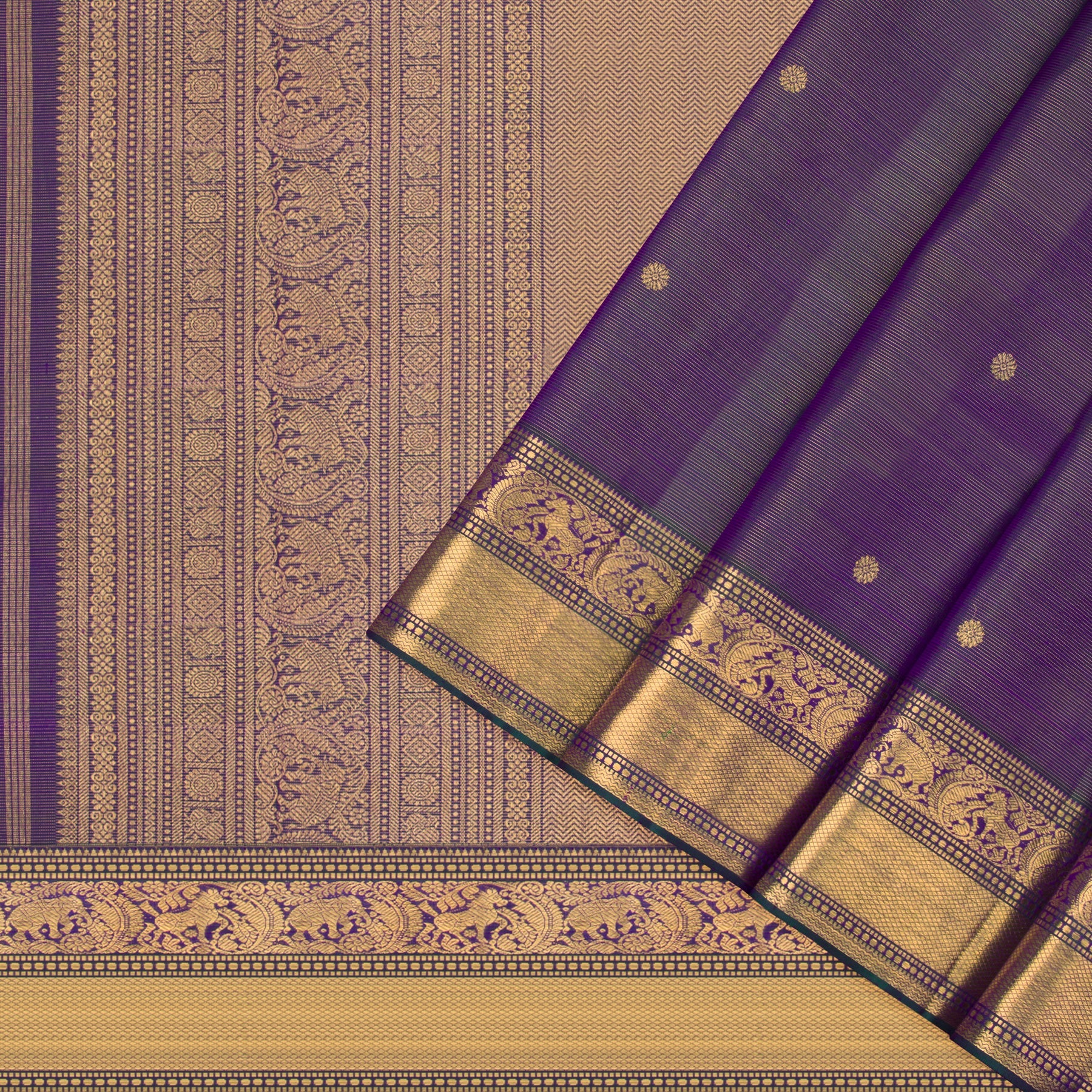 Kanakavalli Kanjivaram Silk Sari 22-110-HS001-12537 - Cover View