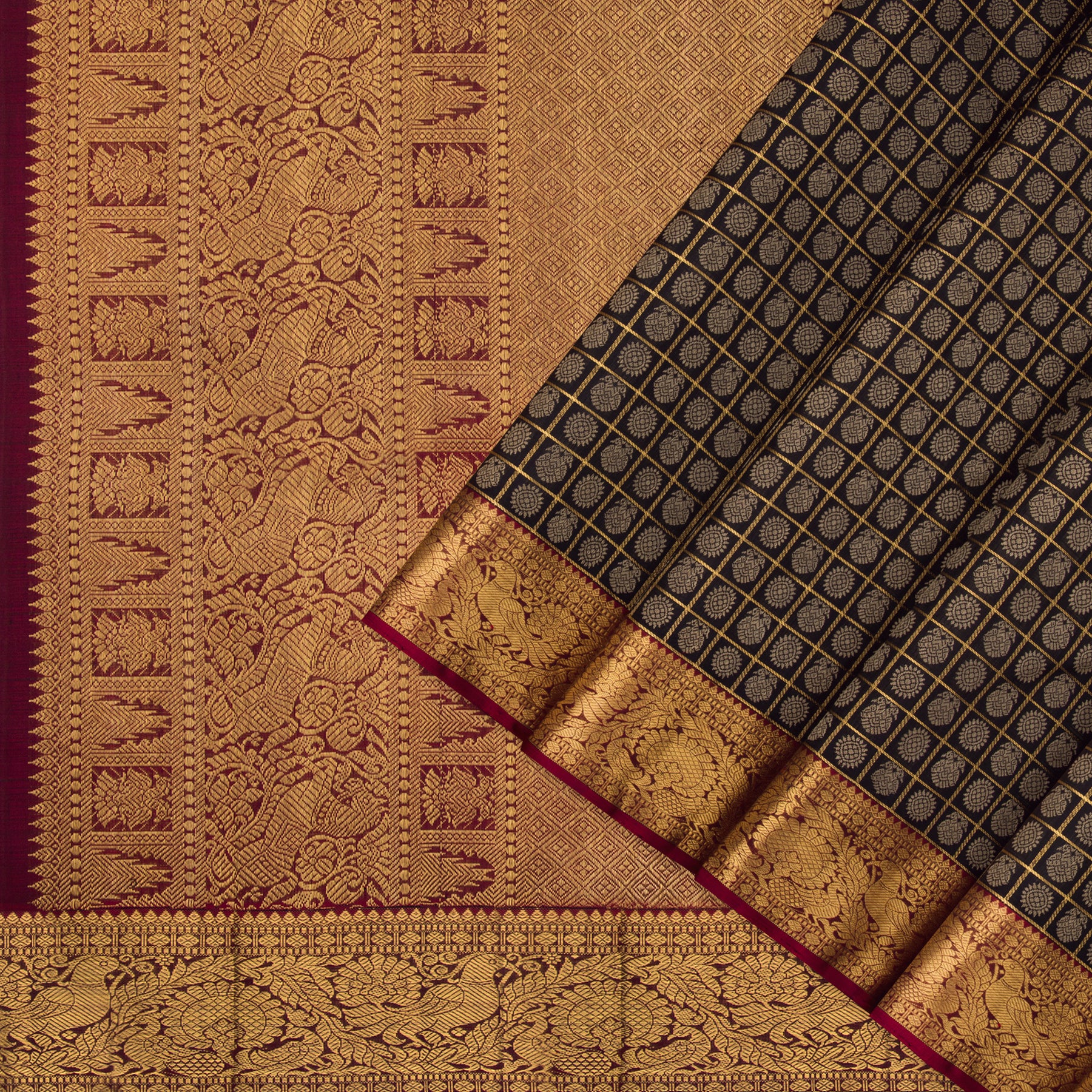 Kanakavalli Kanjivaram Silk Sari 22-110-HS001-12576 - Cover View