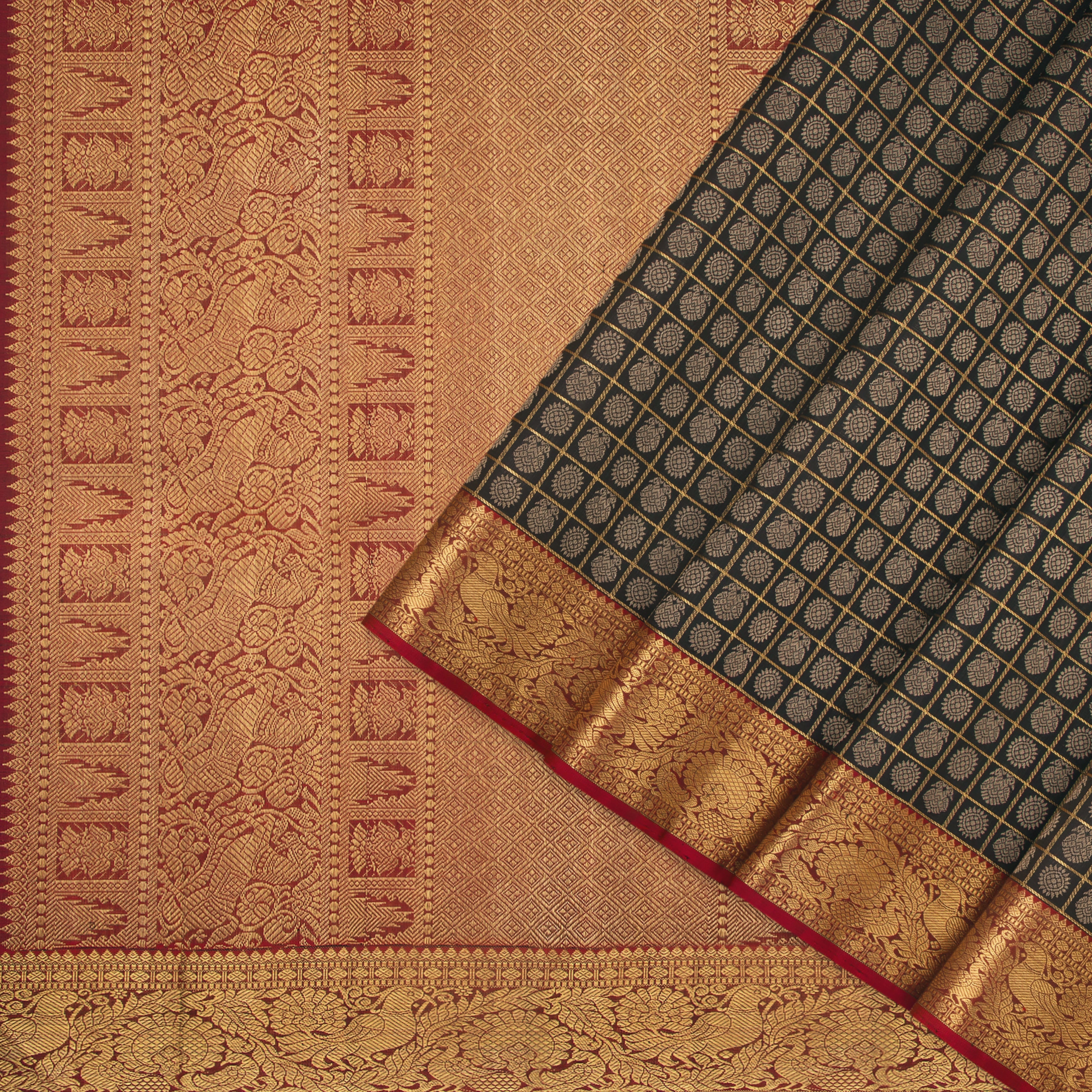 Kanakavalli Kanjivaram Silk Sari 22-110-HS001-12576 - Cover View