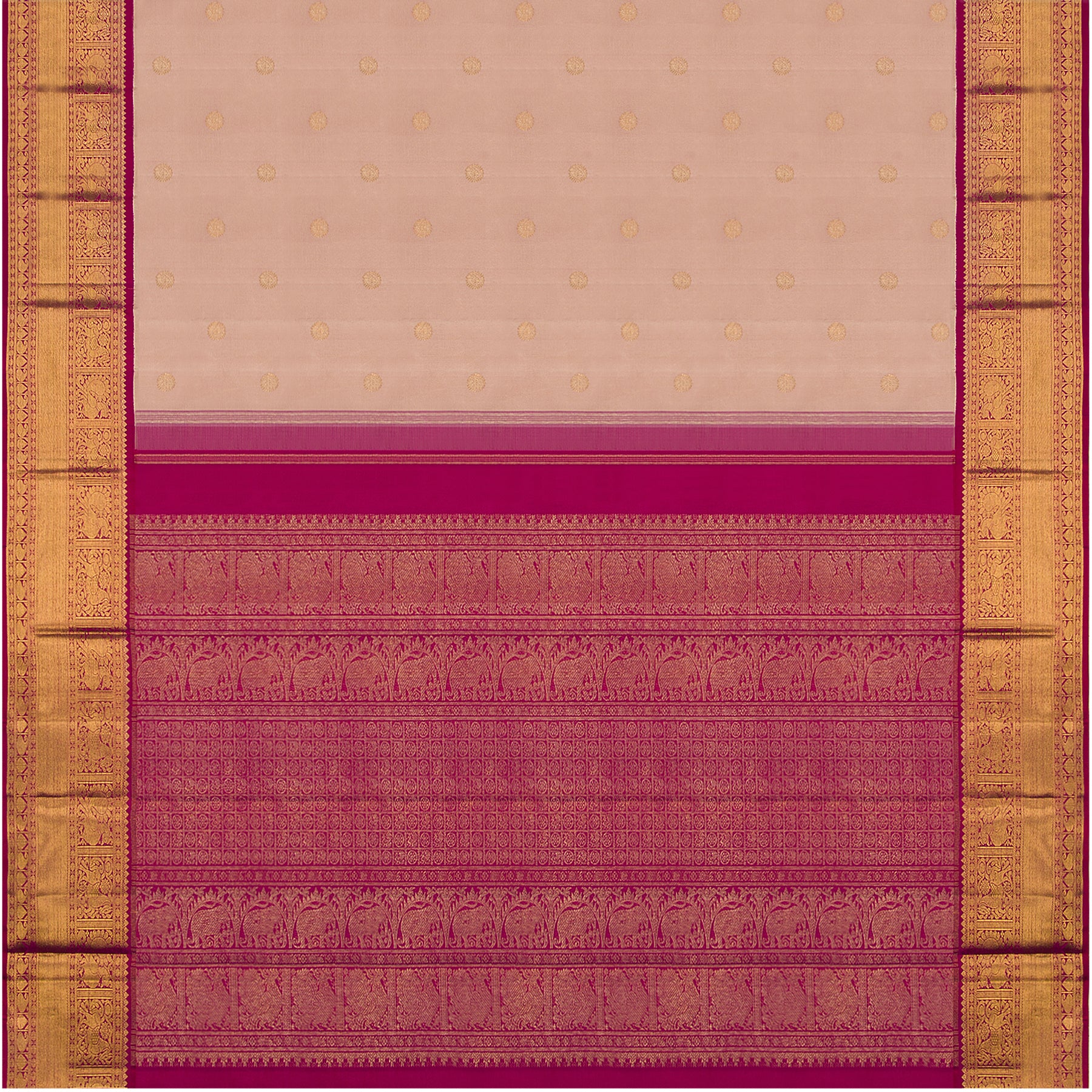 Kanakavalli Kanjivaram Silk Sari 22-110-HS001-12620 - Full View