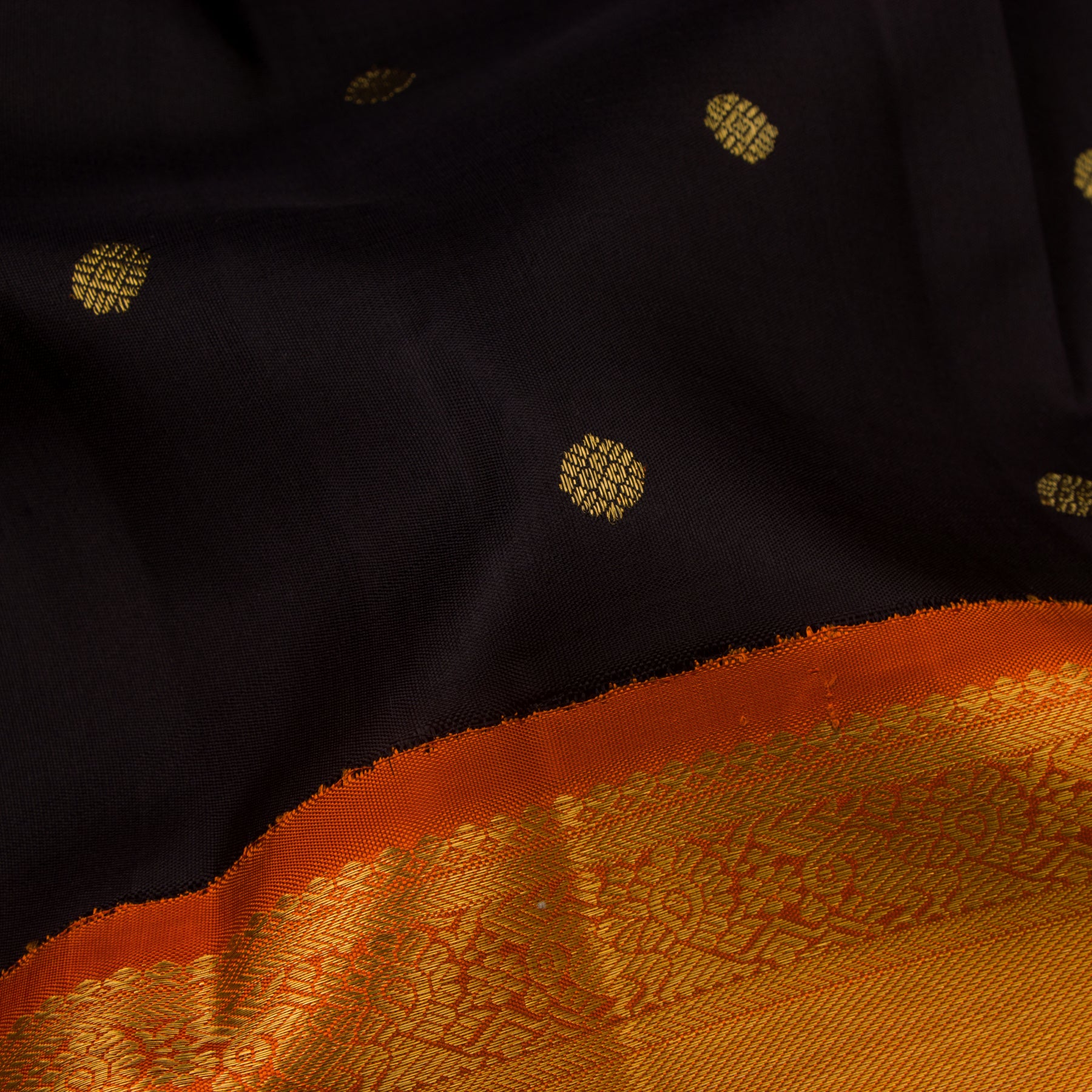 Kanakavalli Kanjivaram Silk Sari 22-110-HS001-13599 - Fabric View
