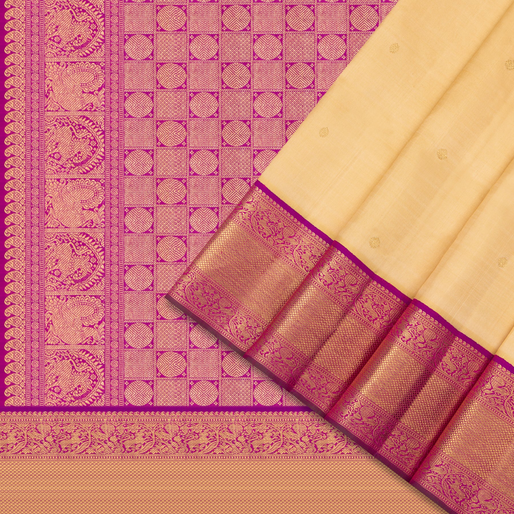 Kanakavalli Kanjivaram Silk Sari 22-110-HS001-13600 - Cover View