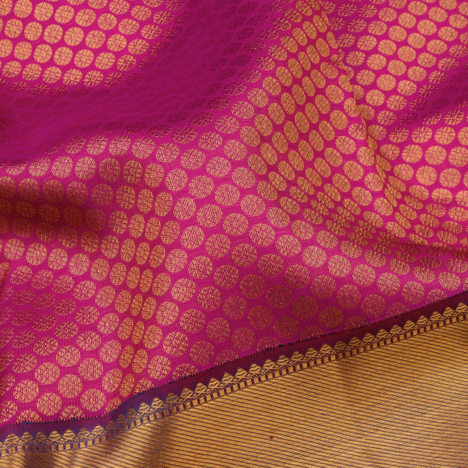 Kanakavalli Kanjivaram Silk Sari 22-110-HS001-13632 - Fabric View