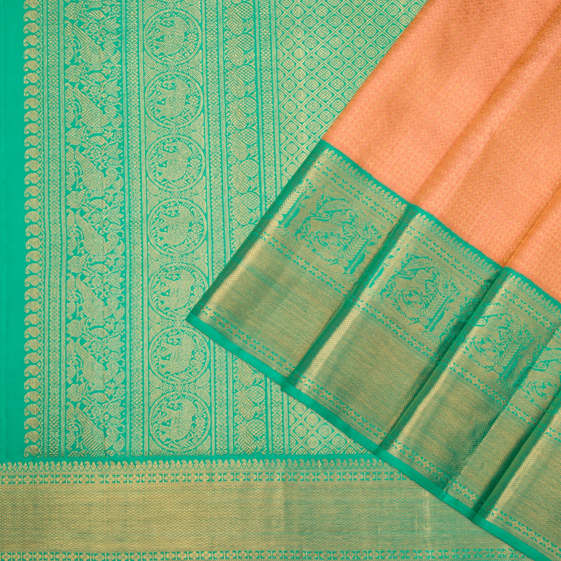 Kanakavalli Kanjivaram Silk Sari 22-110-HS001-13922 - Cover View