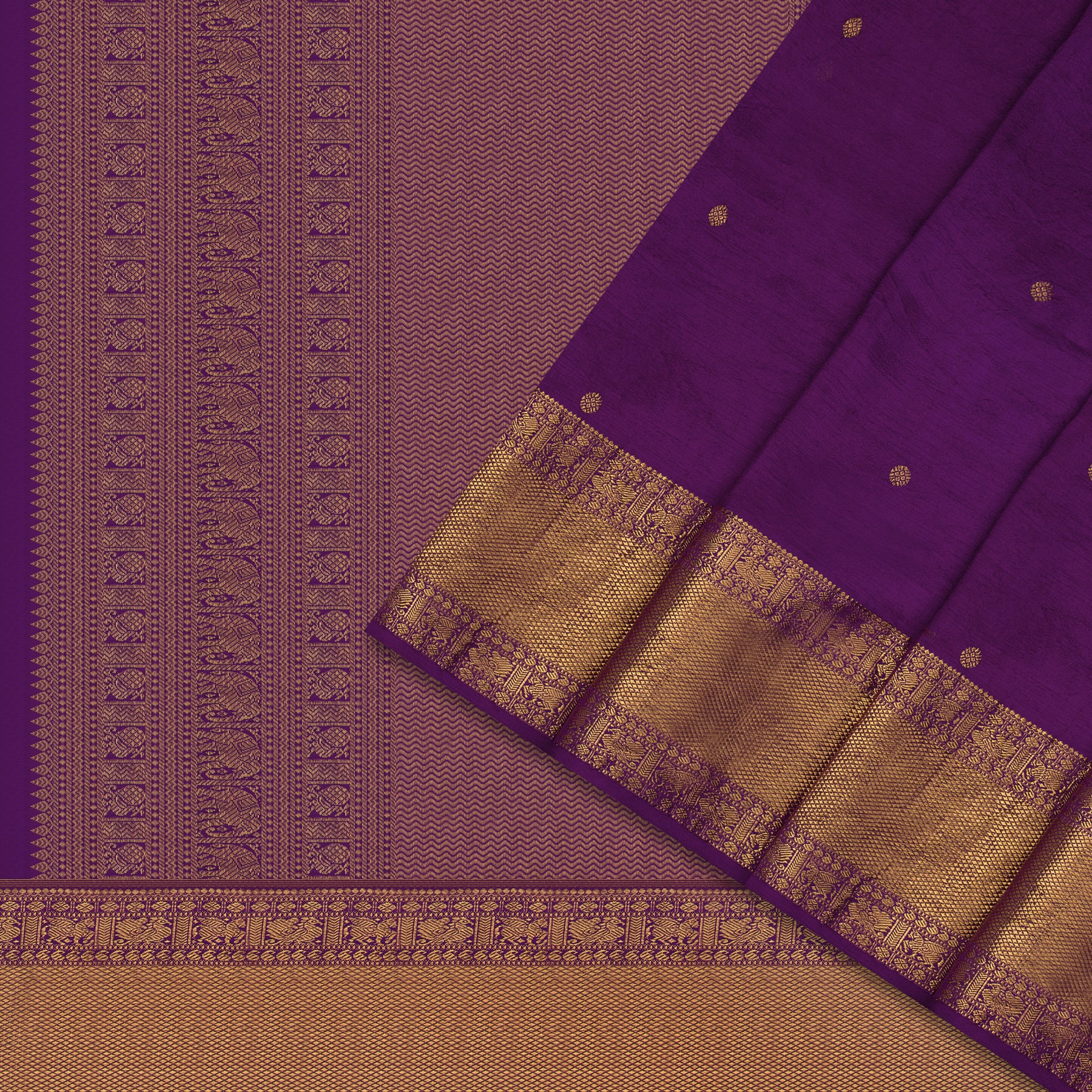 Kanakavalli Kanjivaram Silk Sari 22-110-HS001-13942 - Cover View