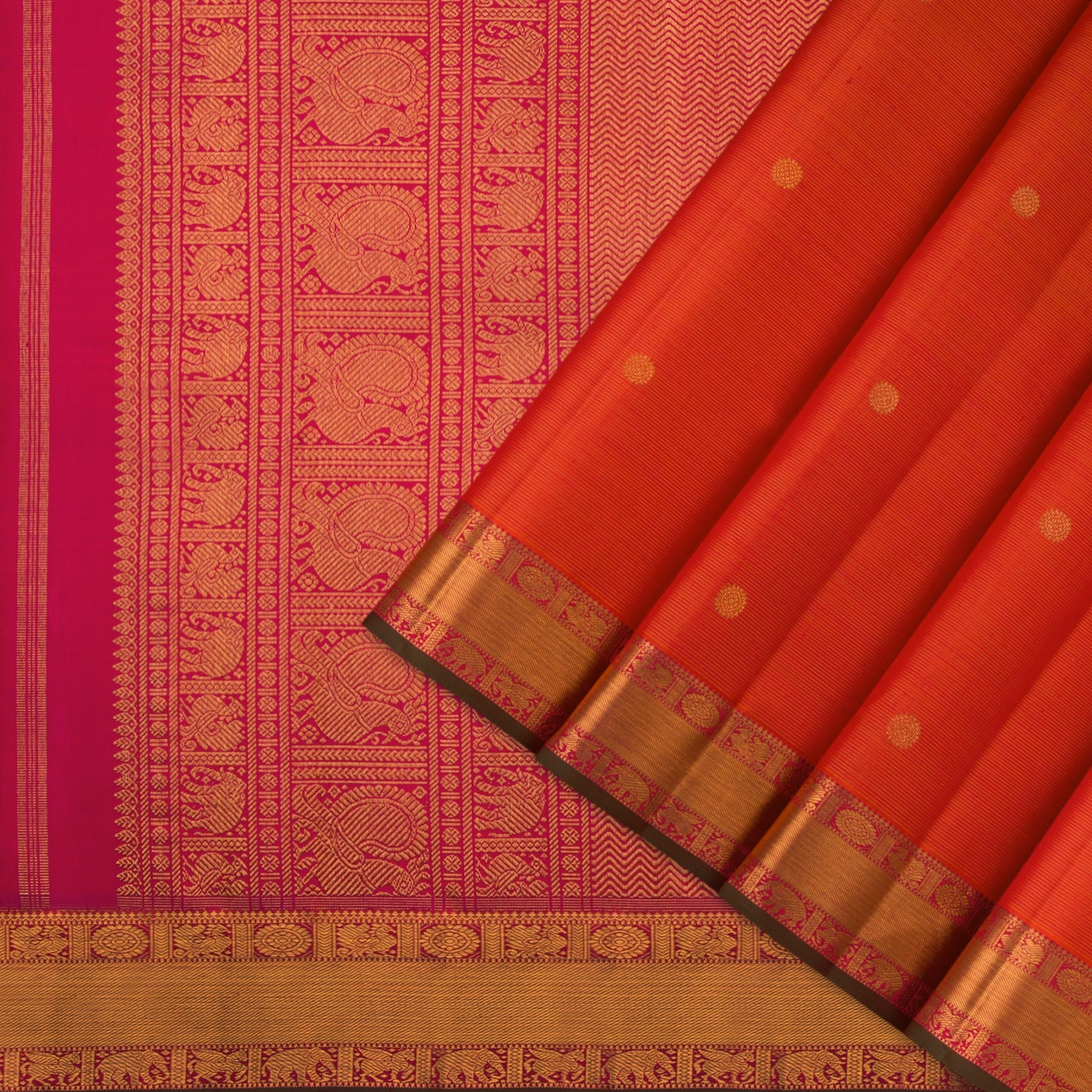 Kanakavalli Kanjivaram Silk Sari 22-110-HS001-13949 - Cover View