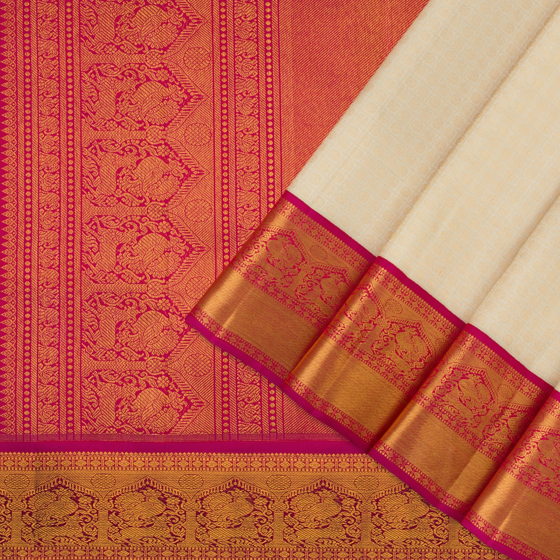 Kanakavalli Kanjivaram Silk Sari 22-110-HS001-13950 - Cover View