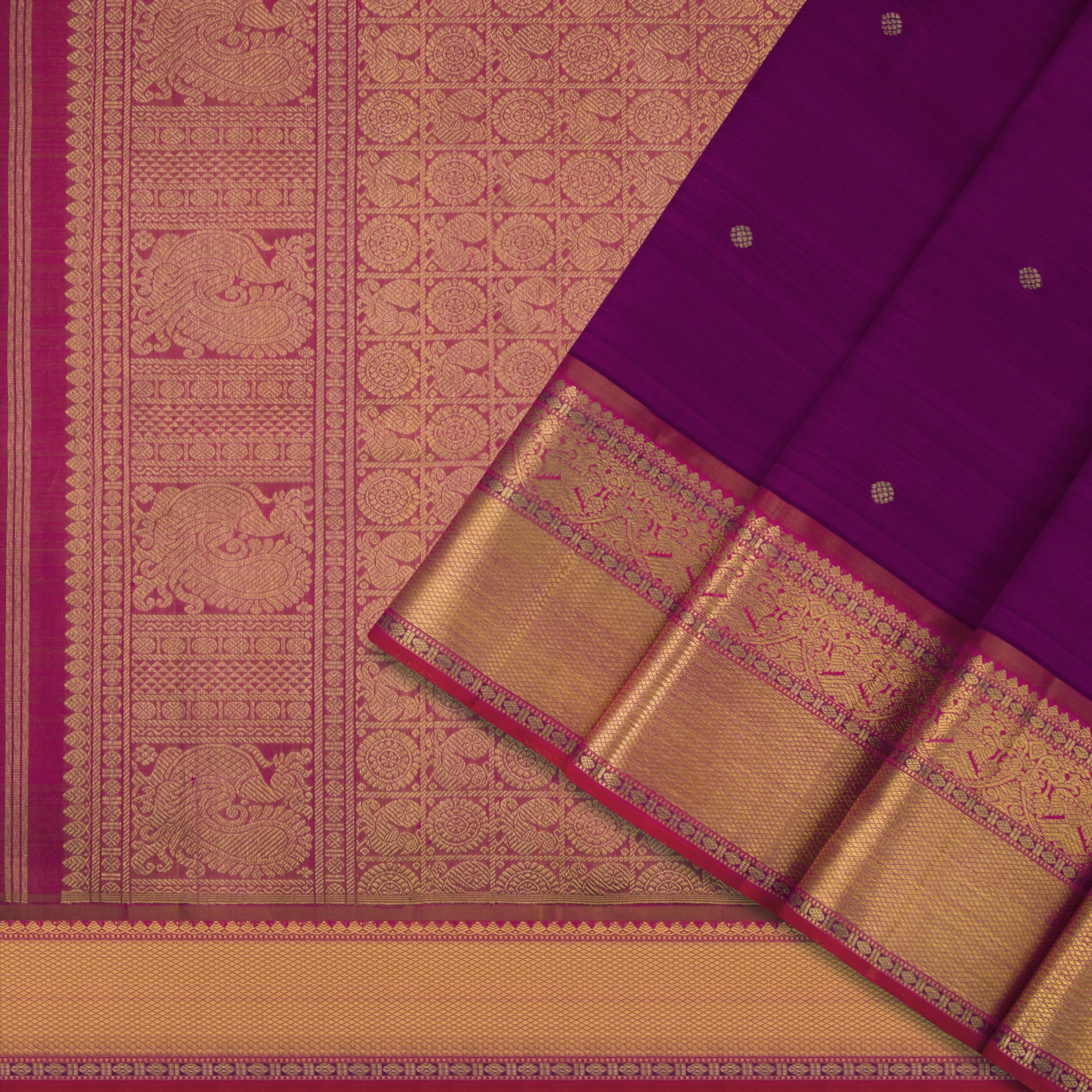 Kanakavalli Kanjivaram Silk Sari 22-110-HS001-14703 - Cover View
