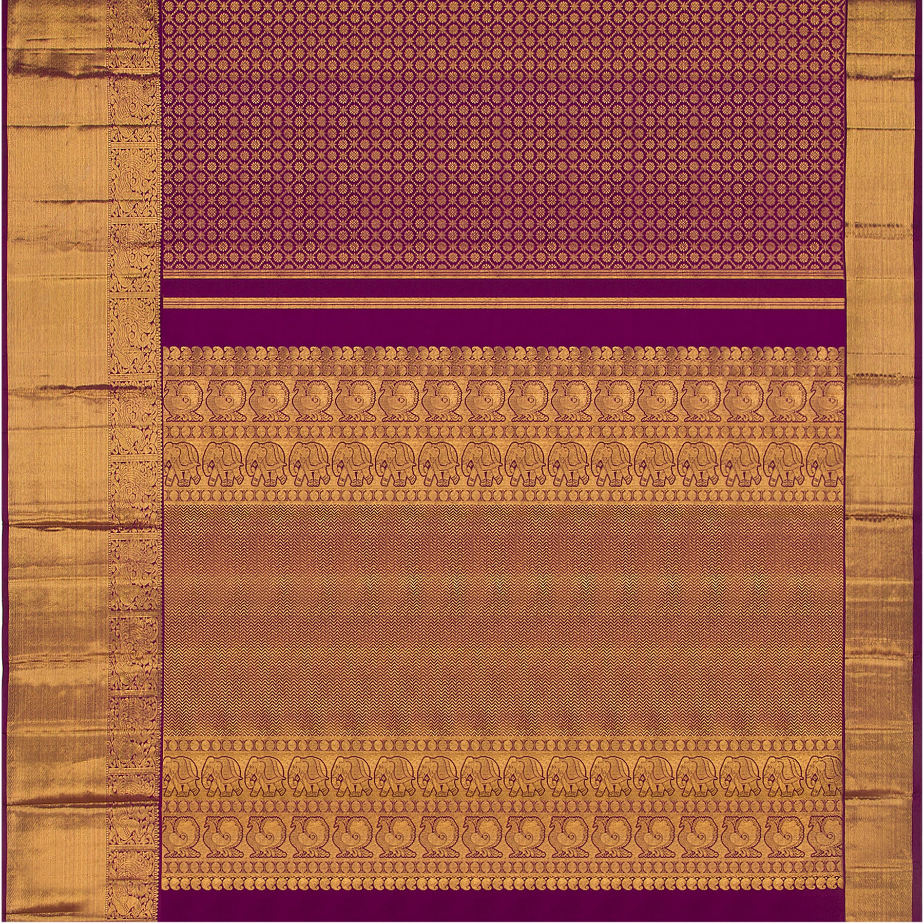 Kanakavalli Kanjivaram Silk Sari 22-110-HS001-14733 - Full View