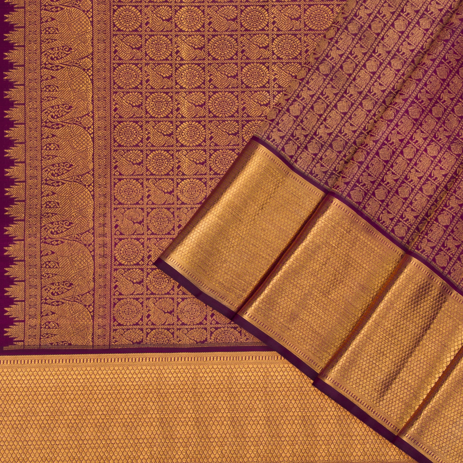 Kanakavalli Kanjivaram Silk Sari 22-110-HS001-14734 - Cover View