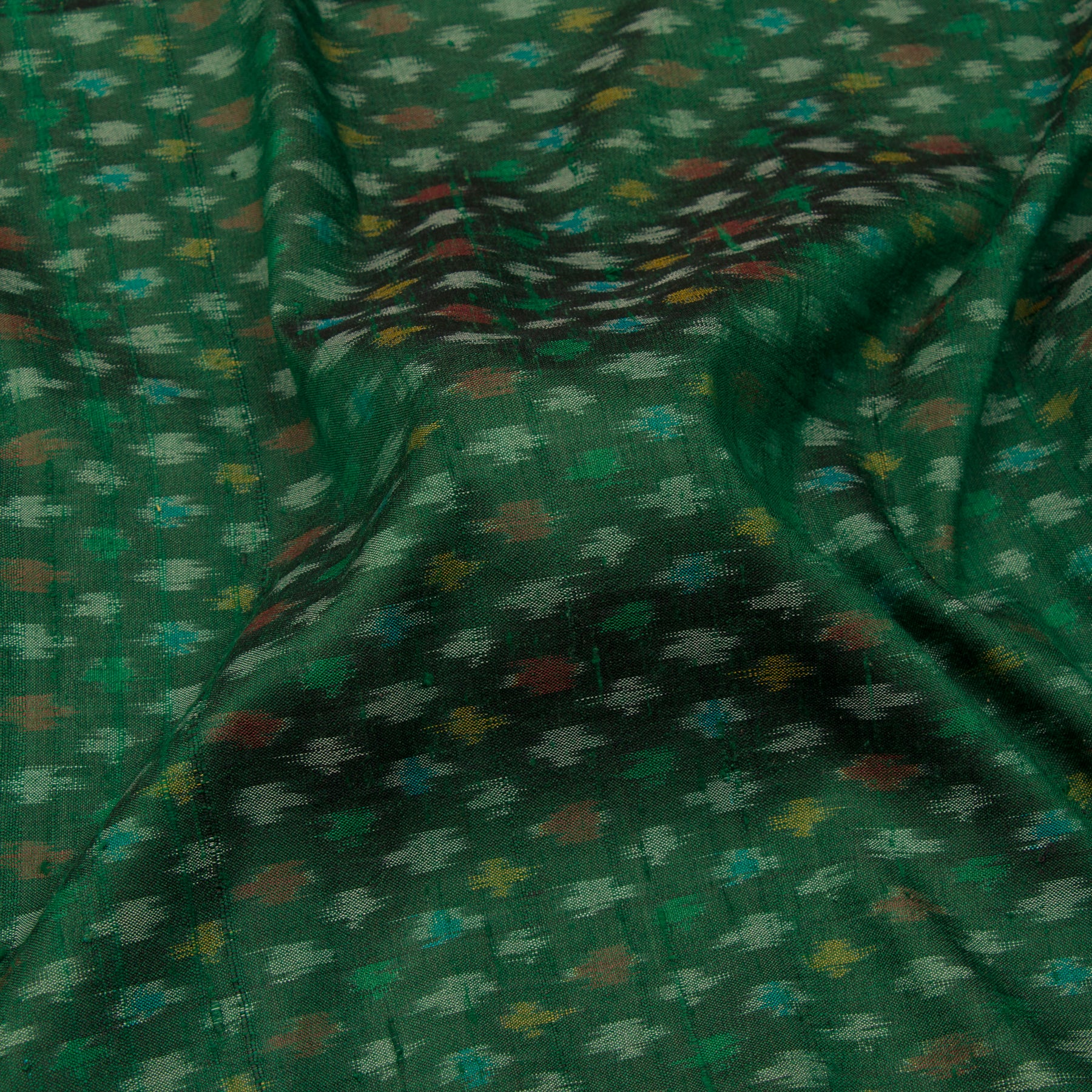 Kanakavalli Ikat Raw Silk Blouse Length 22-140-HB002-14155 - Fabric View