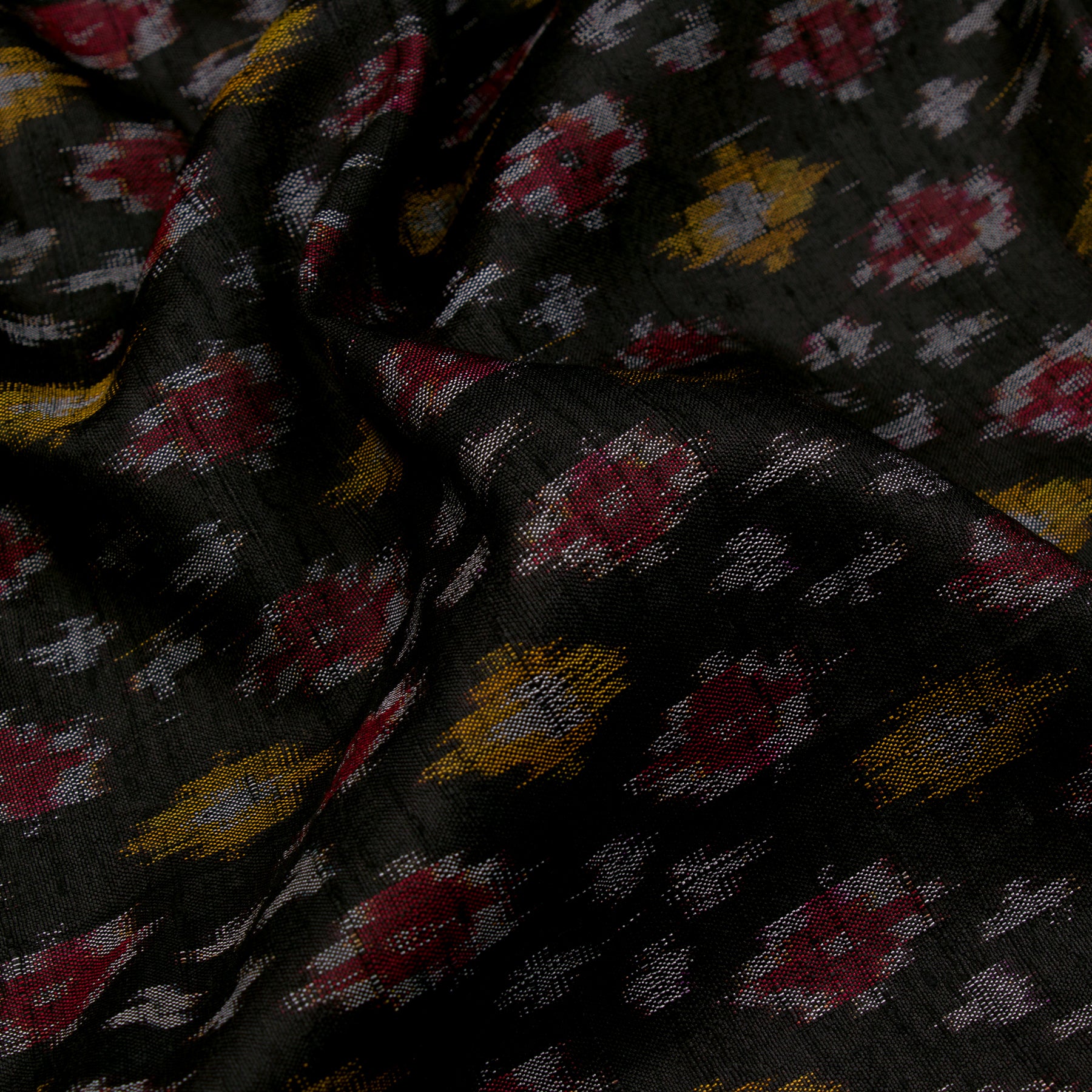 Kanakavalli Ikat Raw Silk Blouse Length 22-140-HB002-14173 - Fabric View