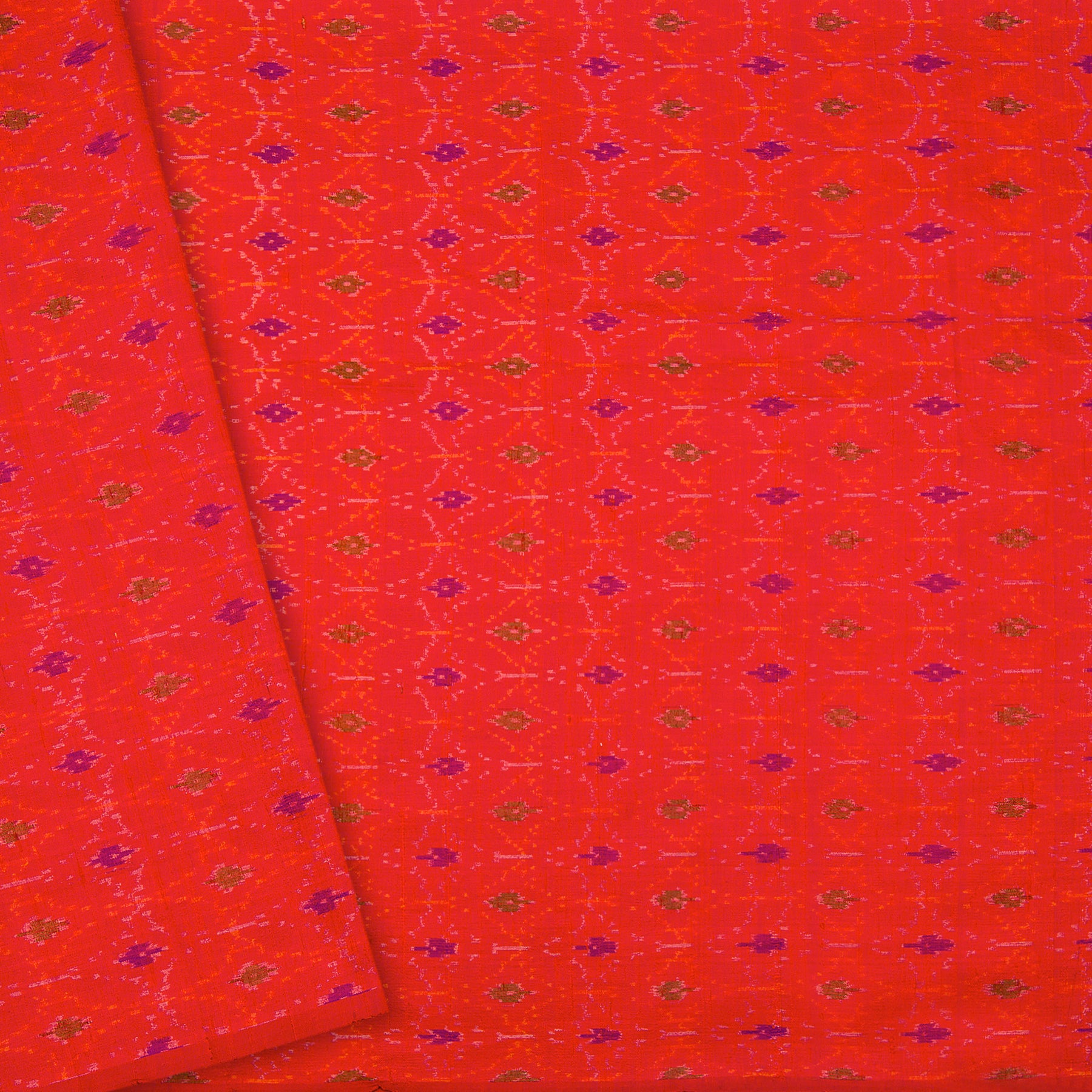 Kanakavalli Ikat Raw Silk Blouse Length 22-140-HB002-14178 - Cover View