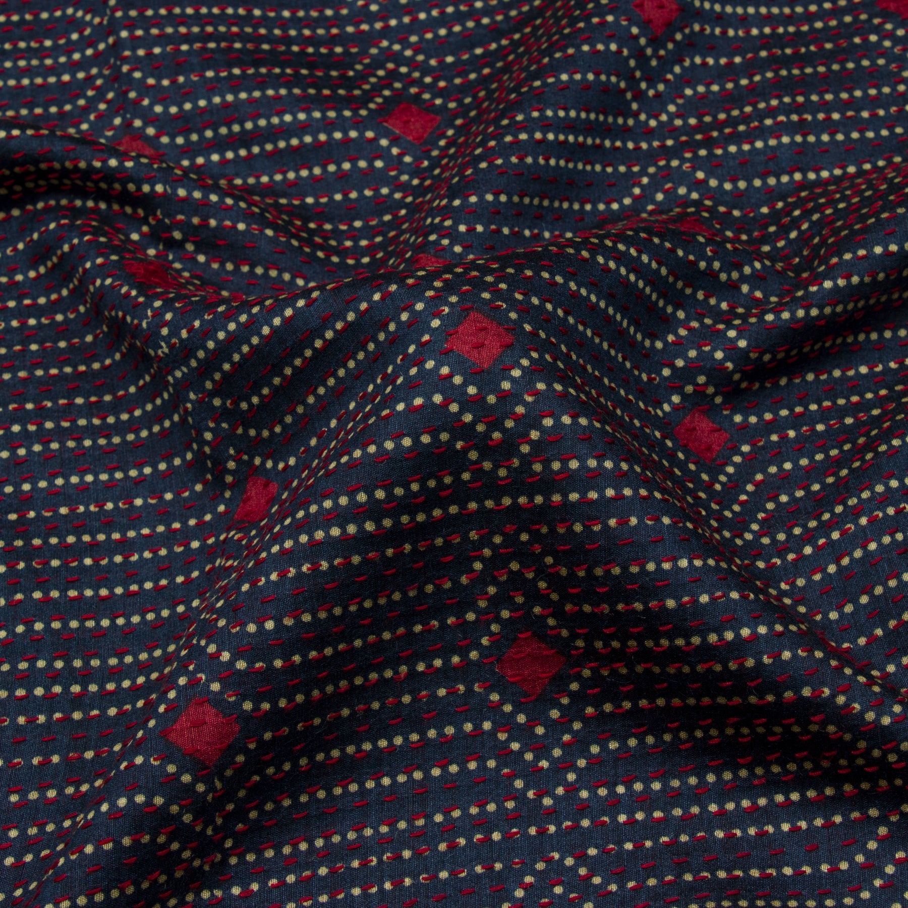 Kanakavalli Kantha Silk Blouse Length 22-140-HB002-14425 - Fabric View