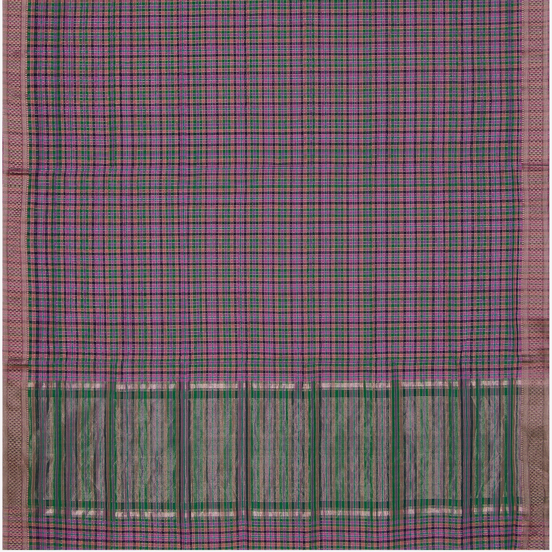 Kanakavalli Mangalgiri Cotton Sari 22-261-HS003-09150 - Full View