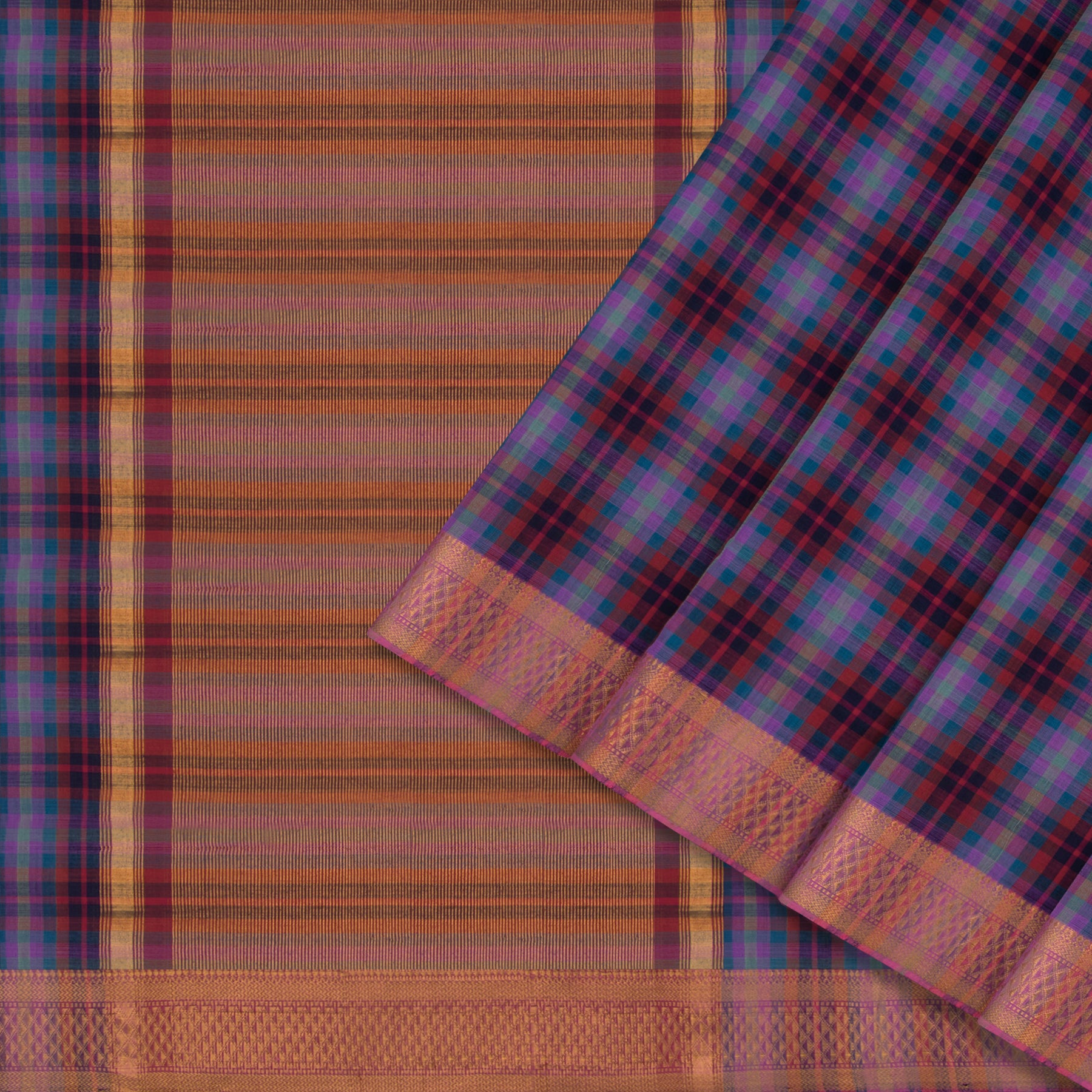 Kanakavalli Mangalgiri Cotton Sari 22-261-HS003-02935 - Cover View