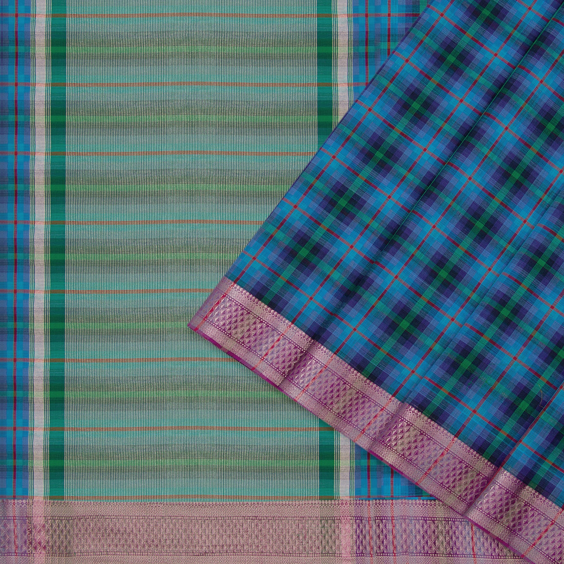 Kanakavalli Mangalgiri Cotton Sari 22-261-HS003-12784 - Cover View