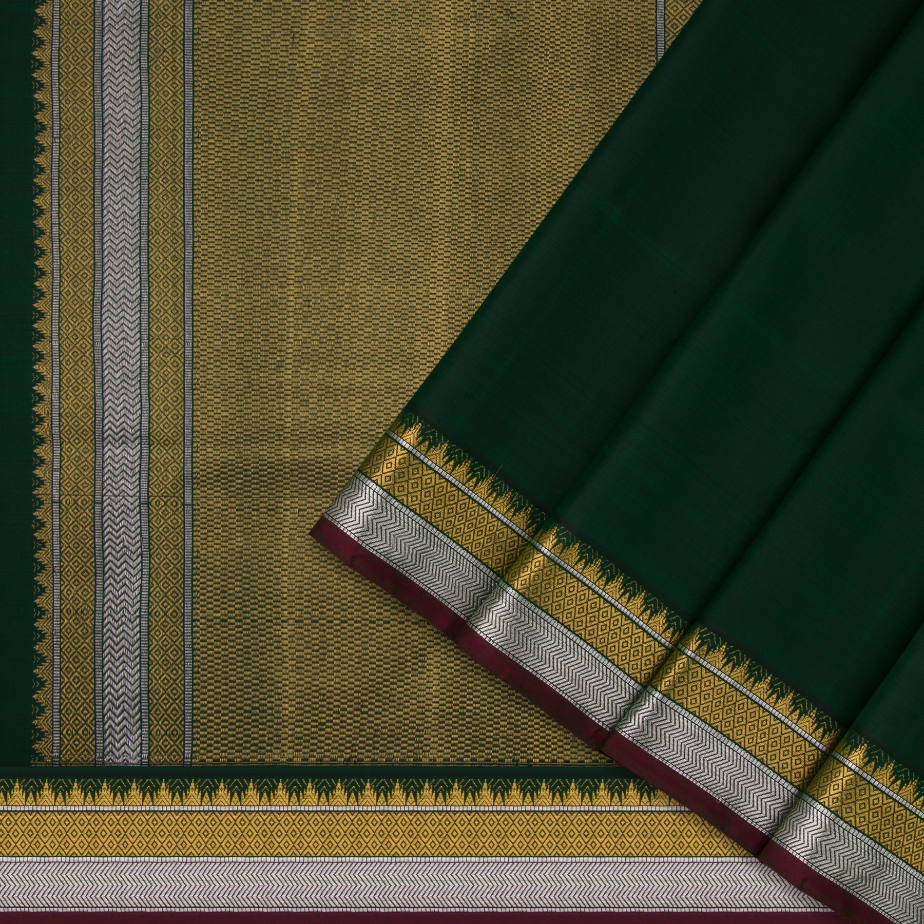 Kanakavalli Kanjivaram Silk Sari 22-560-HS001-11686 - Cover View