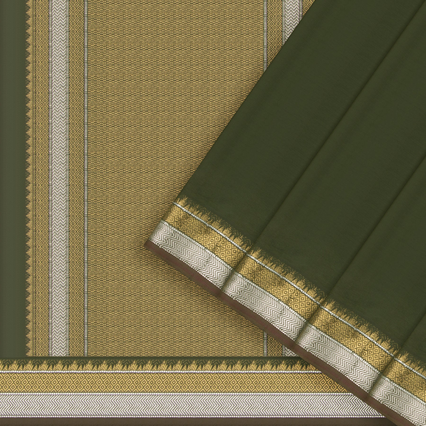 Kanakavalli Kanjivaram Silk Sari 22-560-HS001-12864 - Cover View