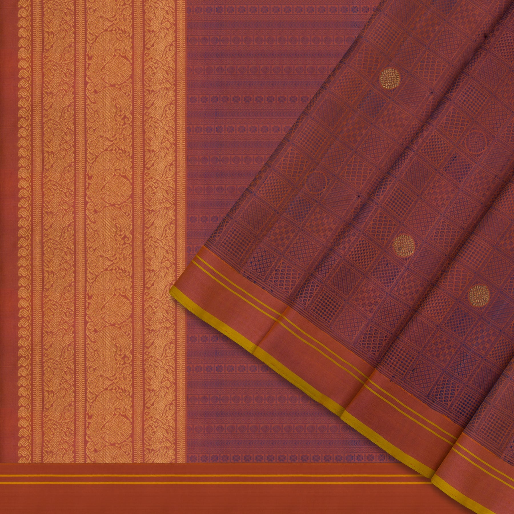 Kanakavalli Kanjivaram Silk Sari 22-560-HS001-13532 - Cover View