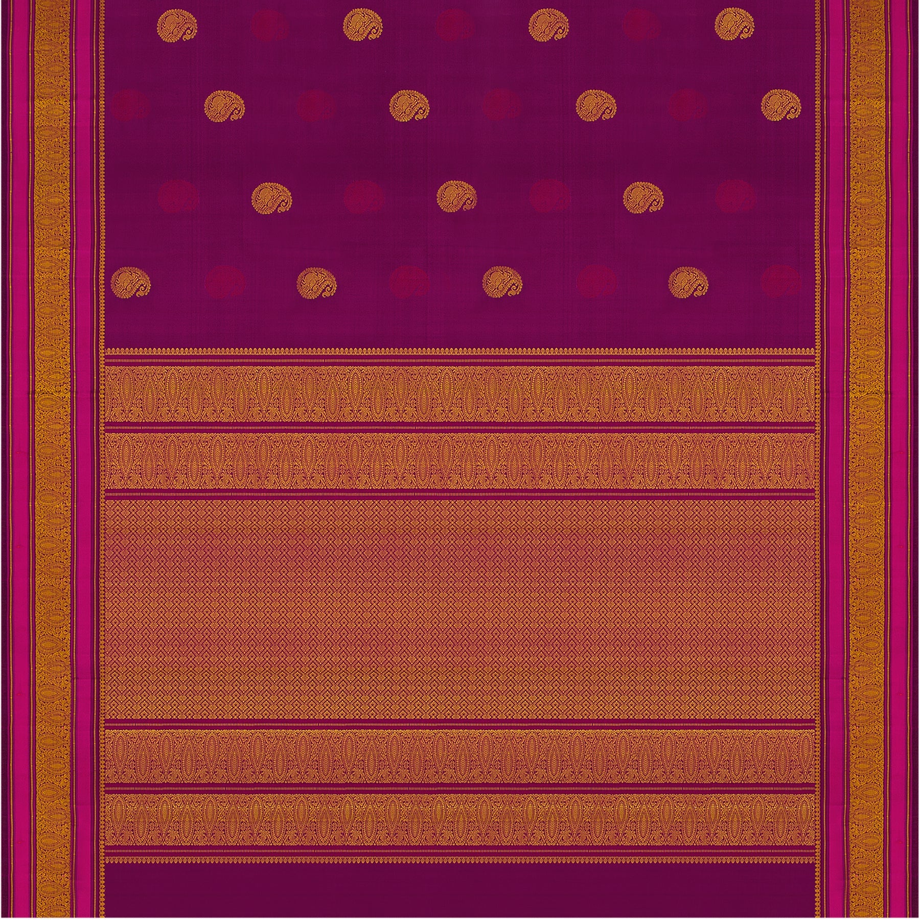Kanakavalli Kanjivaram Silk Sari 22-560-HS001-14979 - Full View