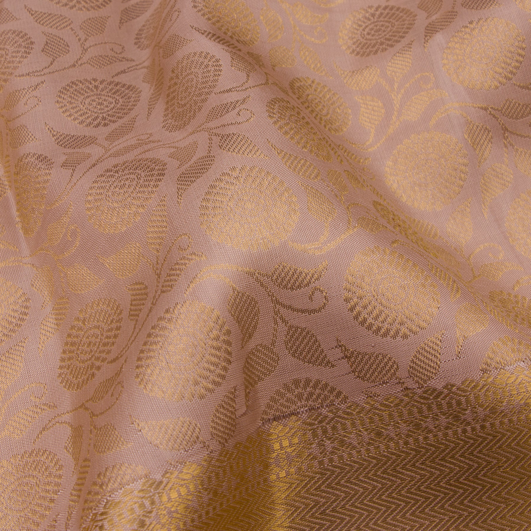 Kanakavalli Kanjivaram Silk Sari 22-586-HS001-01356 - Fabric View